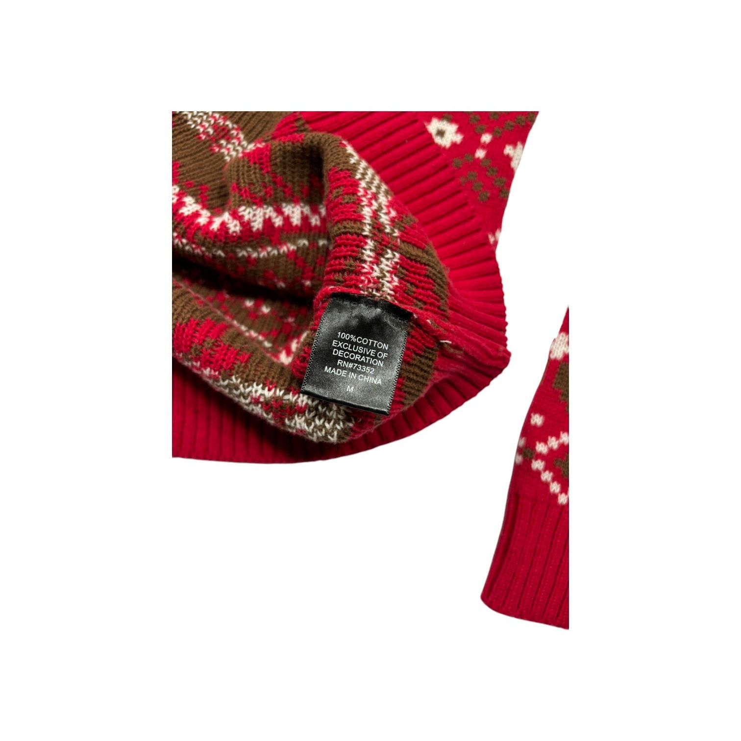 Other Ugly Holiday Christmas Sweater Women M Reindeer Red Cotton Size M / US 6-8 / IT 42-44 - 9 Thumbnail
