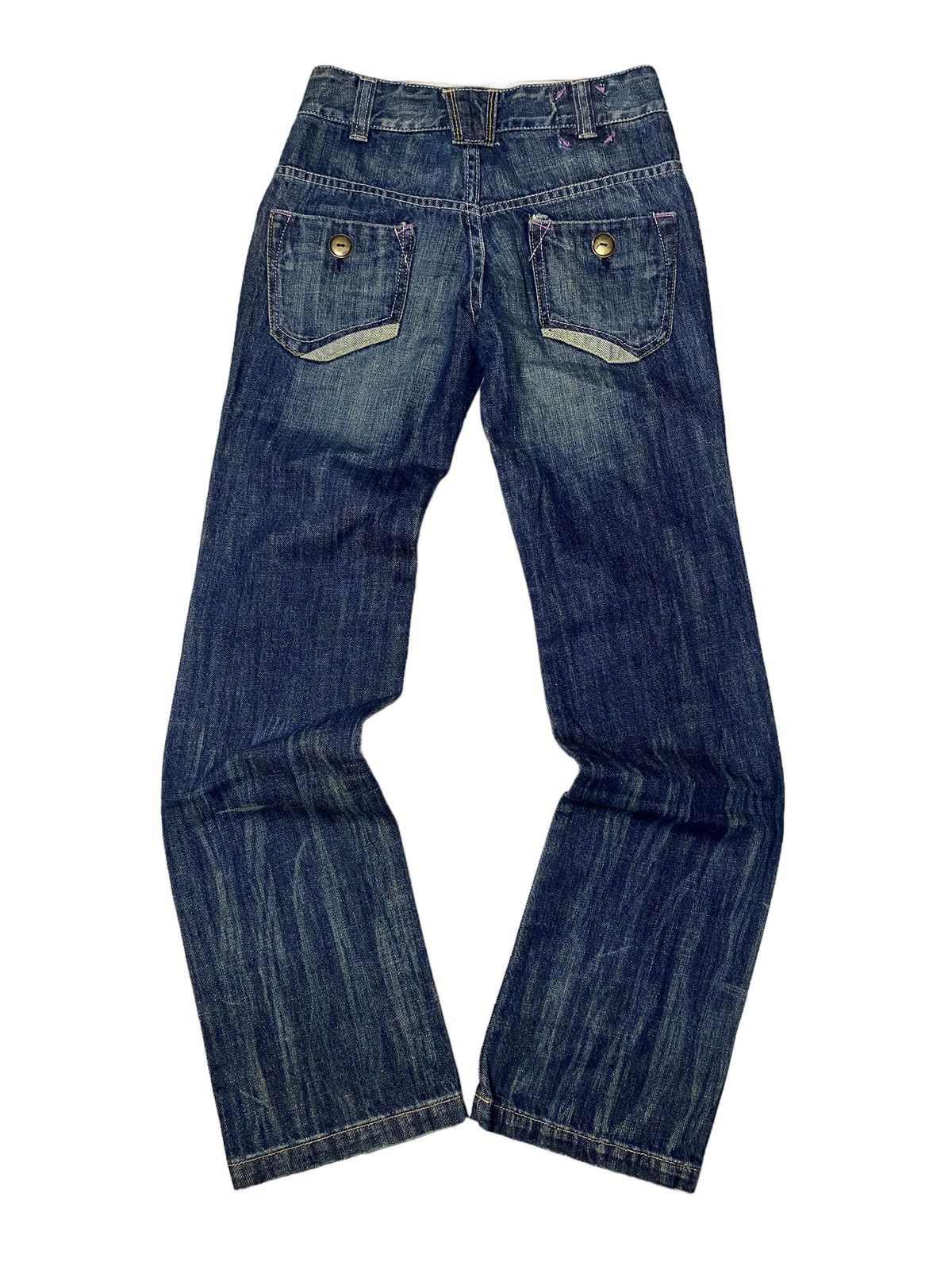 If Six Was Nine 2000's Sweet Camel Flared Low Waist Bootcut Jeans Size US 26 / EU 42 - 7 Thumbnail