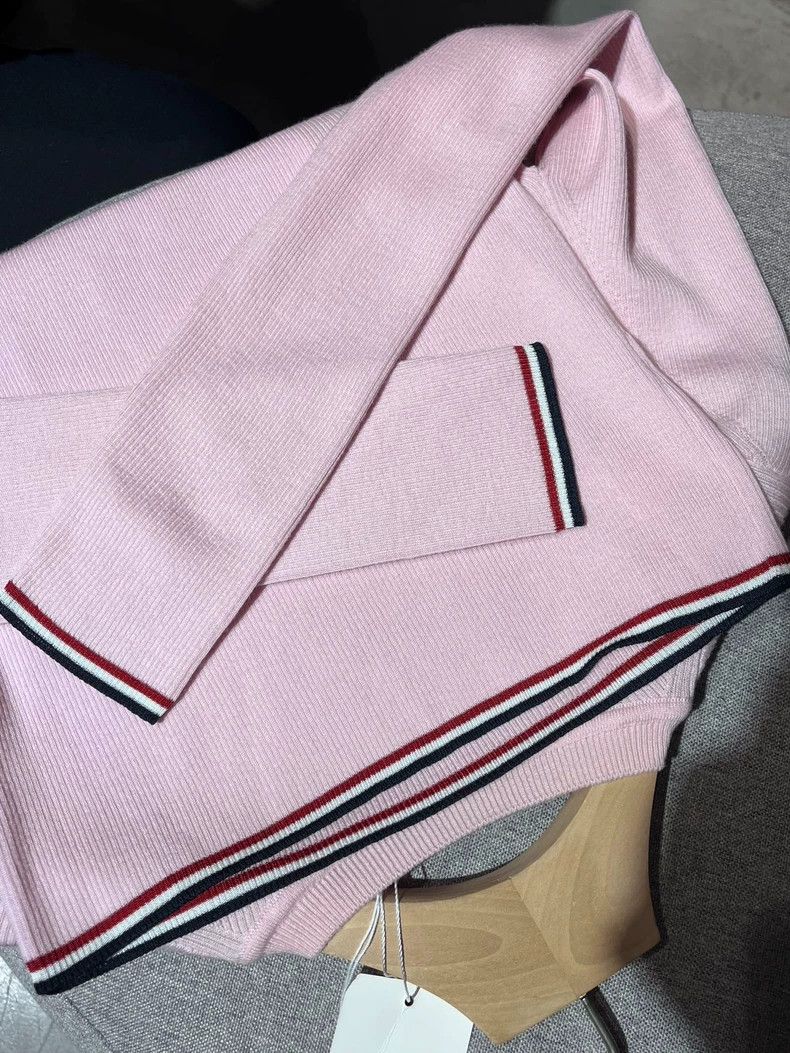 Thom Browne Thom Browne Pink wool knit sweater Size S / US 4 / IT 40 - 3 Thumbnail