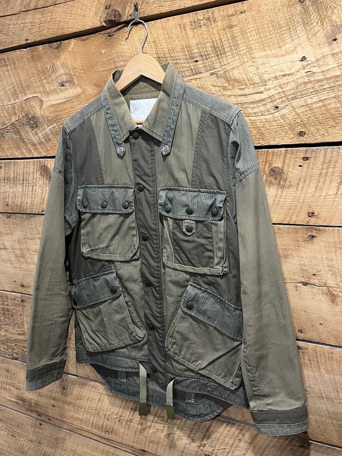 White Mountaineering White Mountaineering Cloth Military Jacket Olive Green Size US L / EU 52-54 / 3 - 1 Thumbnail