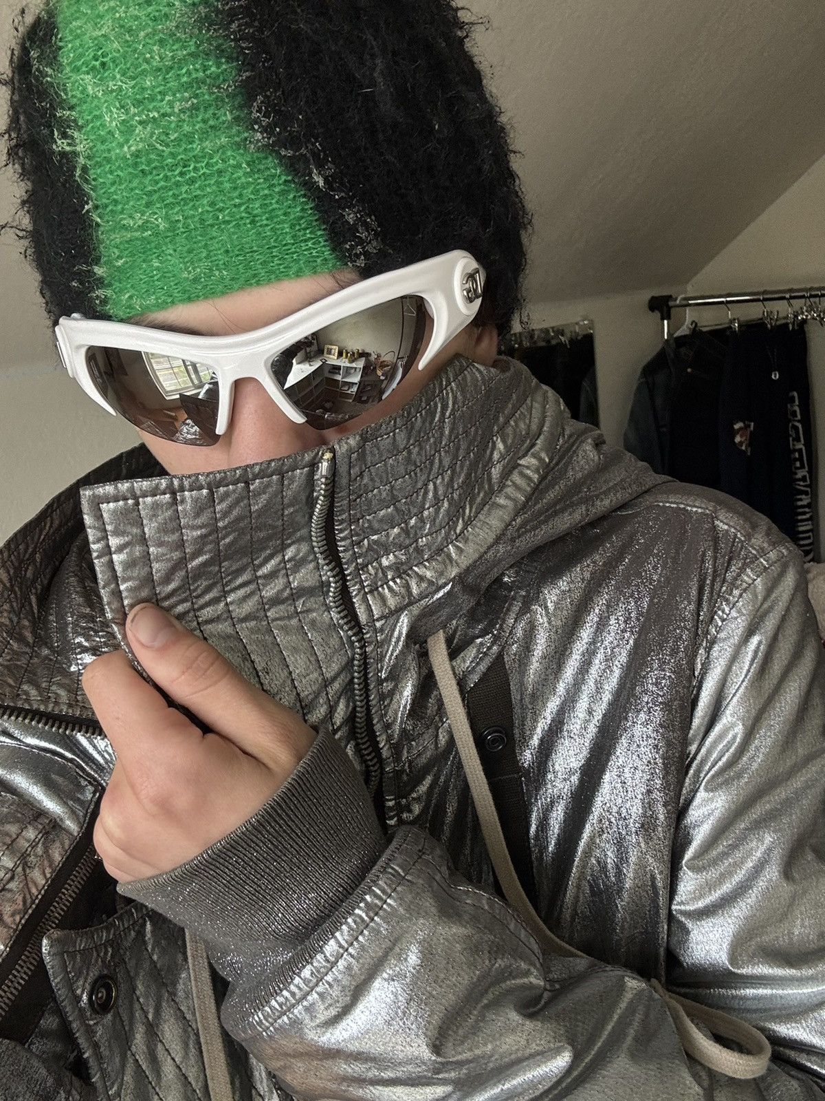 Rick Owens Rick Owens SAMPLE Fw13 Plinth Glitter Exploder Jacket Size US M / EU 48-50 / 2 - 20 Thumbnail