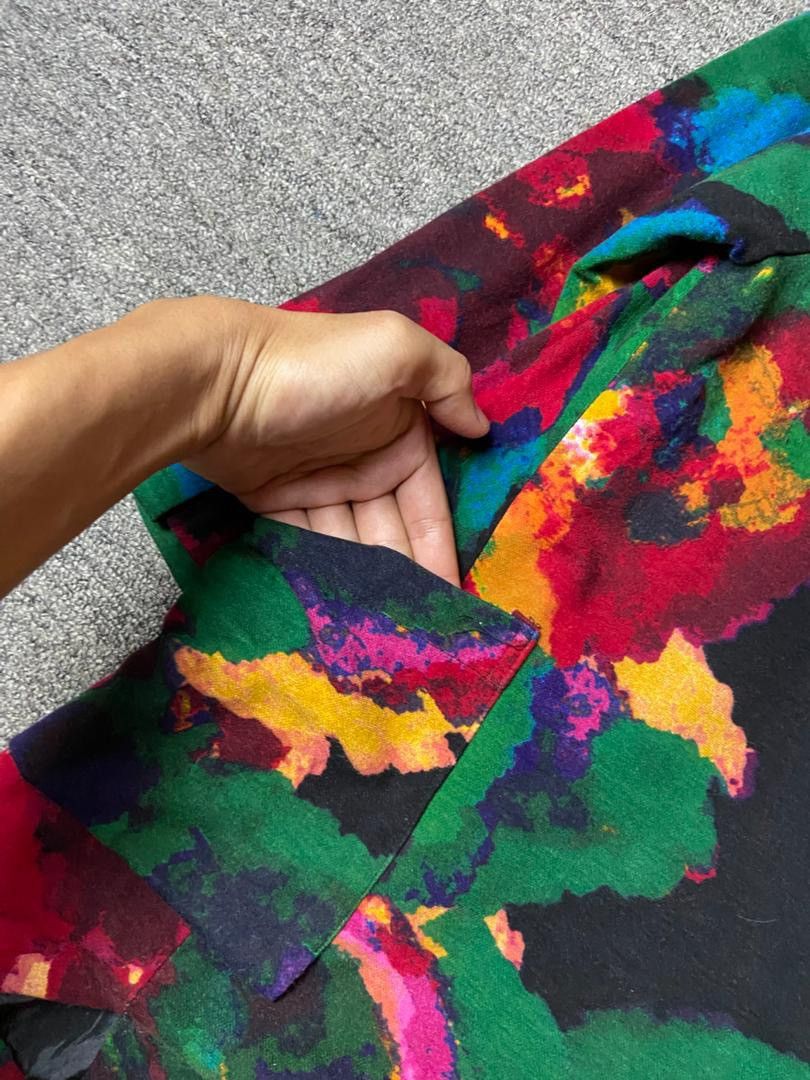 Japanese Brand Shengziying Vibrant Artsy Design Button Up Shirt (179) Size L / US 10 / IT 46 - 7 Thumbnail