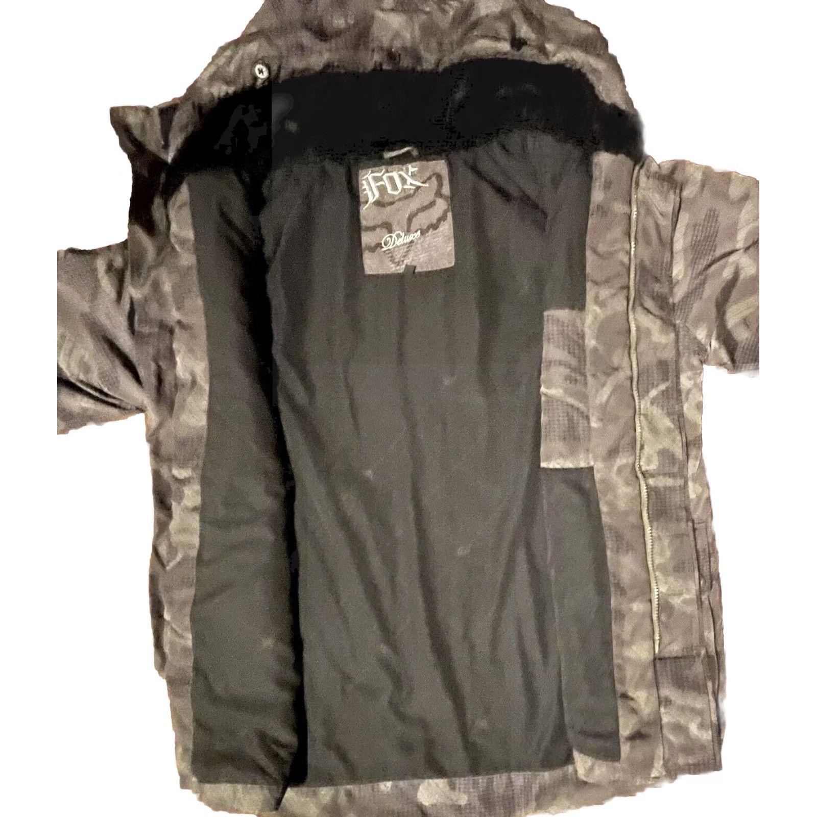 Fox Racing Fox Racing Deluxe Parka Jacket M Men Full Zip Sherpa Camouflage Green/Gray Camo Winter Size US M / EU 48-50 / 2 - 4 Thumbnail