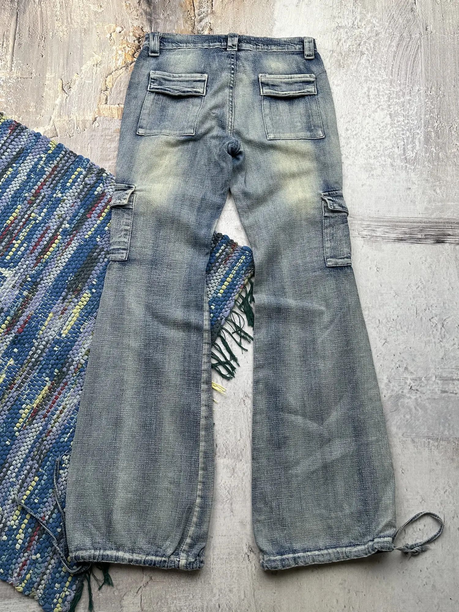 Vintage Vintage Flared Cargo Jeans A430(626) Size 28" / US 6 / IT 42 - 4 Thumbnail