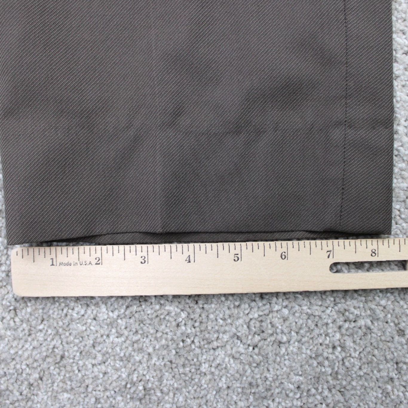 Canali Canali Dress Pants Mens 36x30 Brown Flat Front 100% Wool Straight Leg Size US 36 / EU 52 - 5 Thumbnail