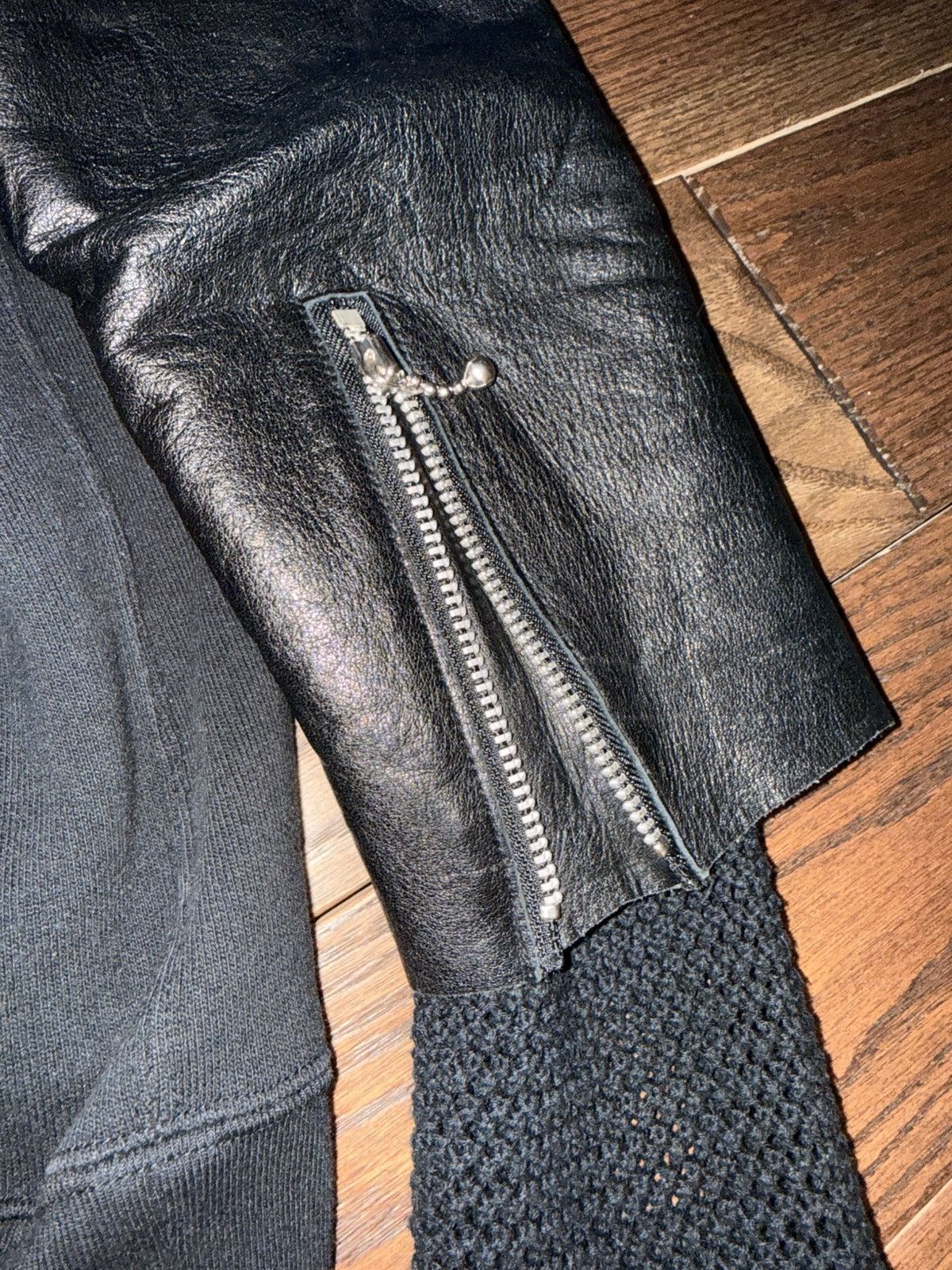 Undercover Undercover Leather layered hoodie Size US M / EU 48-50 / 2 - 3 Thumbnail