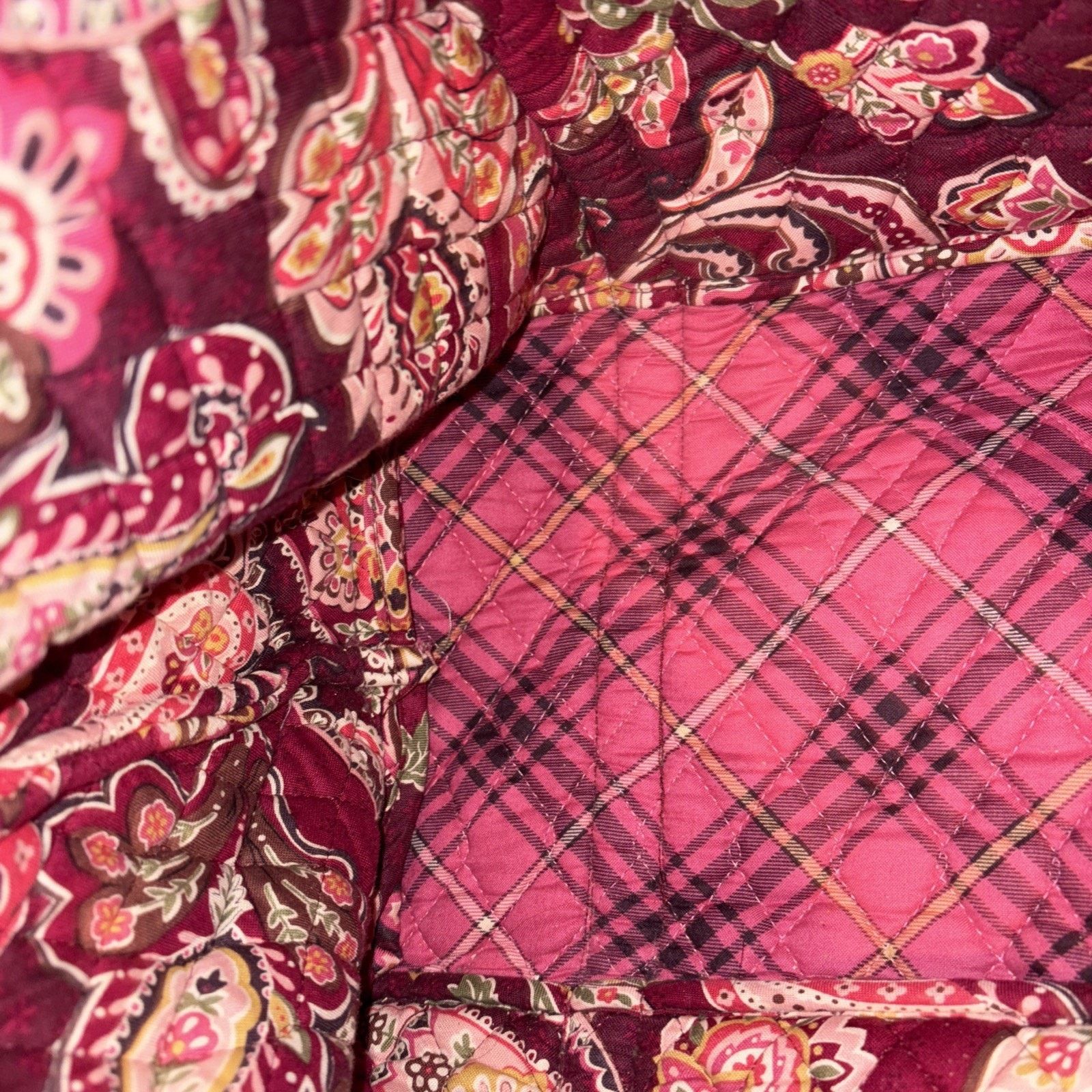 Vera Bradley Vera Bradley Large Tote And Pencil Pouch Raspberry Paisley Size ONE SIZE - 7 Thumbnail