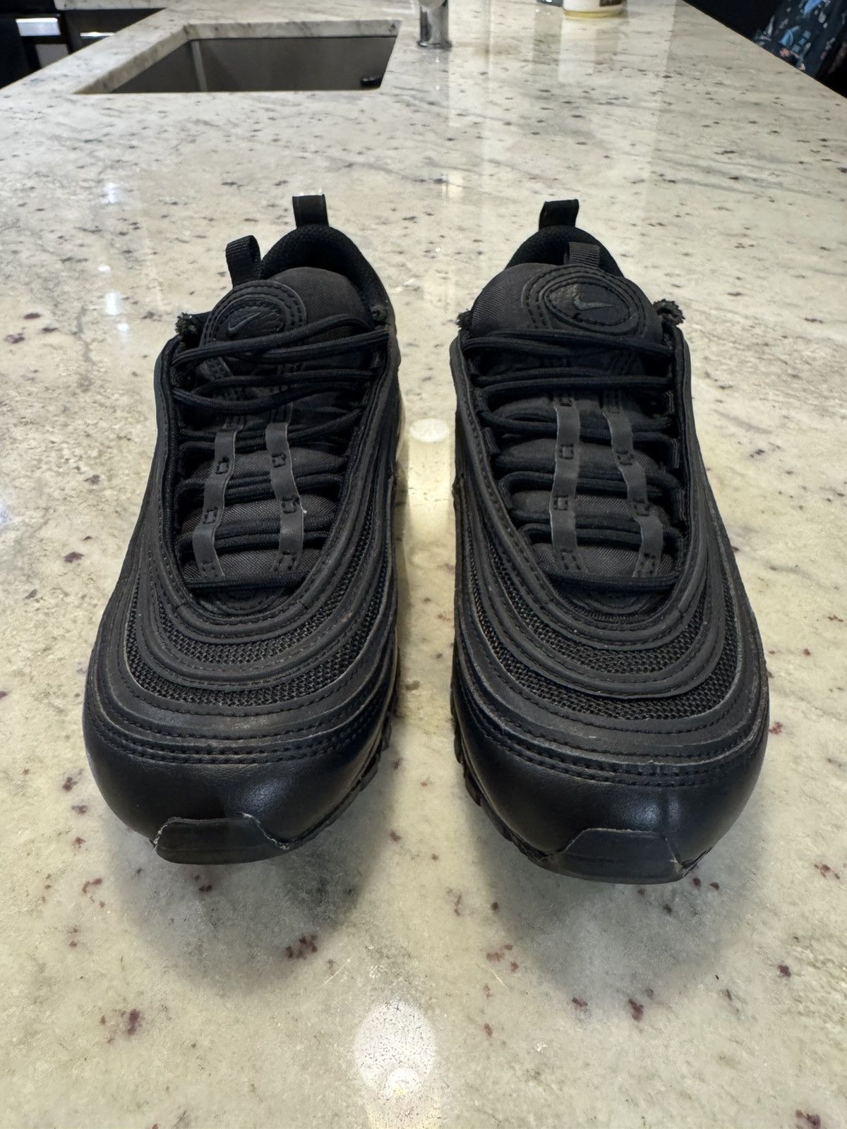 Nike Nike Air Max 97 ‘Triple Black’ Size US 6.5 / EU 39-40 - 5 Thumbnail