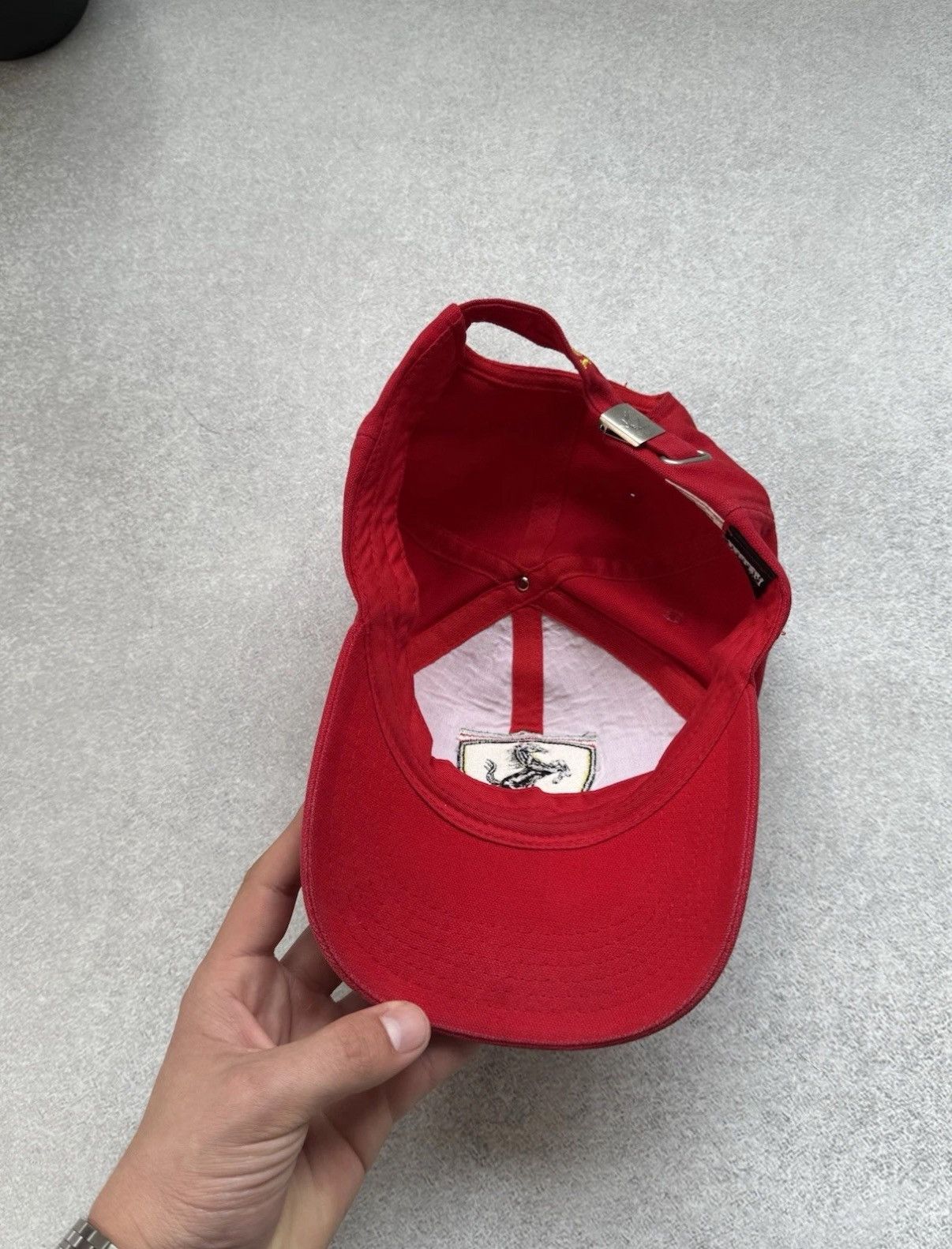 Ferrari Vintage Ferrari 90s Official Product Big Logo Racing Red Cap Size ONE SIZE - 5 Thumbnail