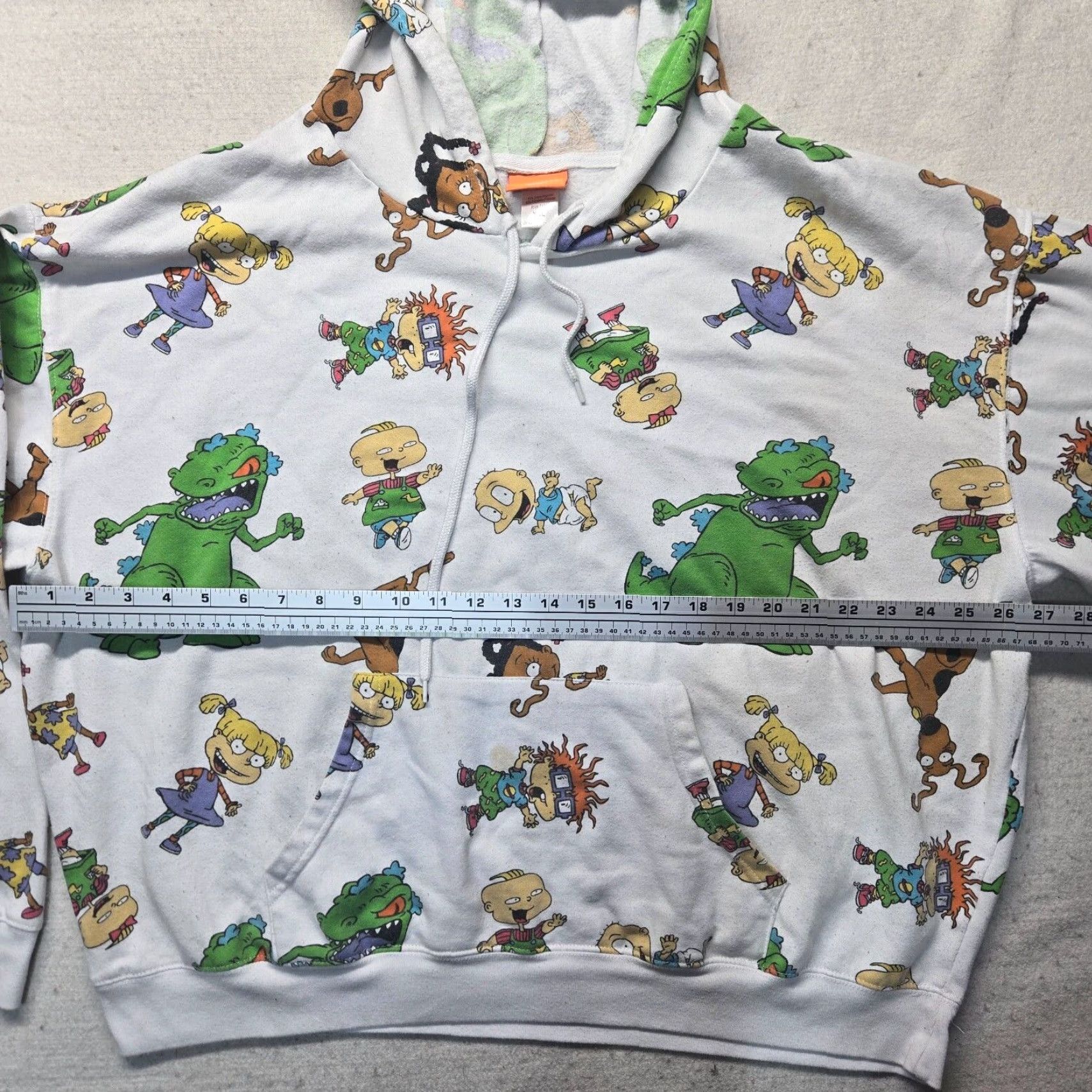 Nickelodeon VINTAGE Nickelodeon Rugrats Hoodie Sweatshirt Adult 2XL White All Over Print Mens Hoodie Size US XXL / EU 58 / 5 - 4 Thumbnail
