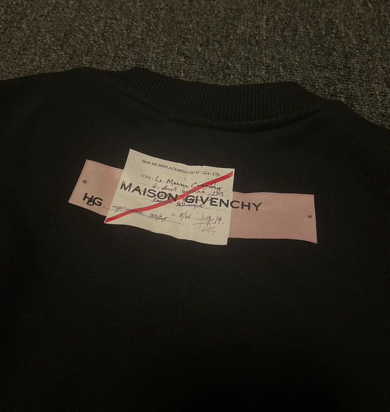 Givenchy Givenchy Unlabeled Unisex Asymmetrical Hooded Sweatshirt Size US M / EU 48-50 / 2 - 5 Thumbnail