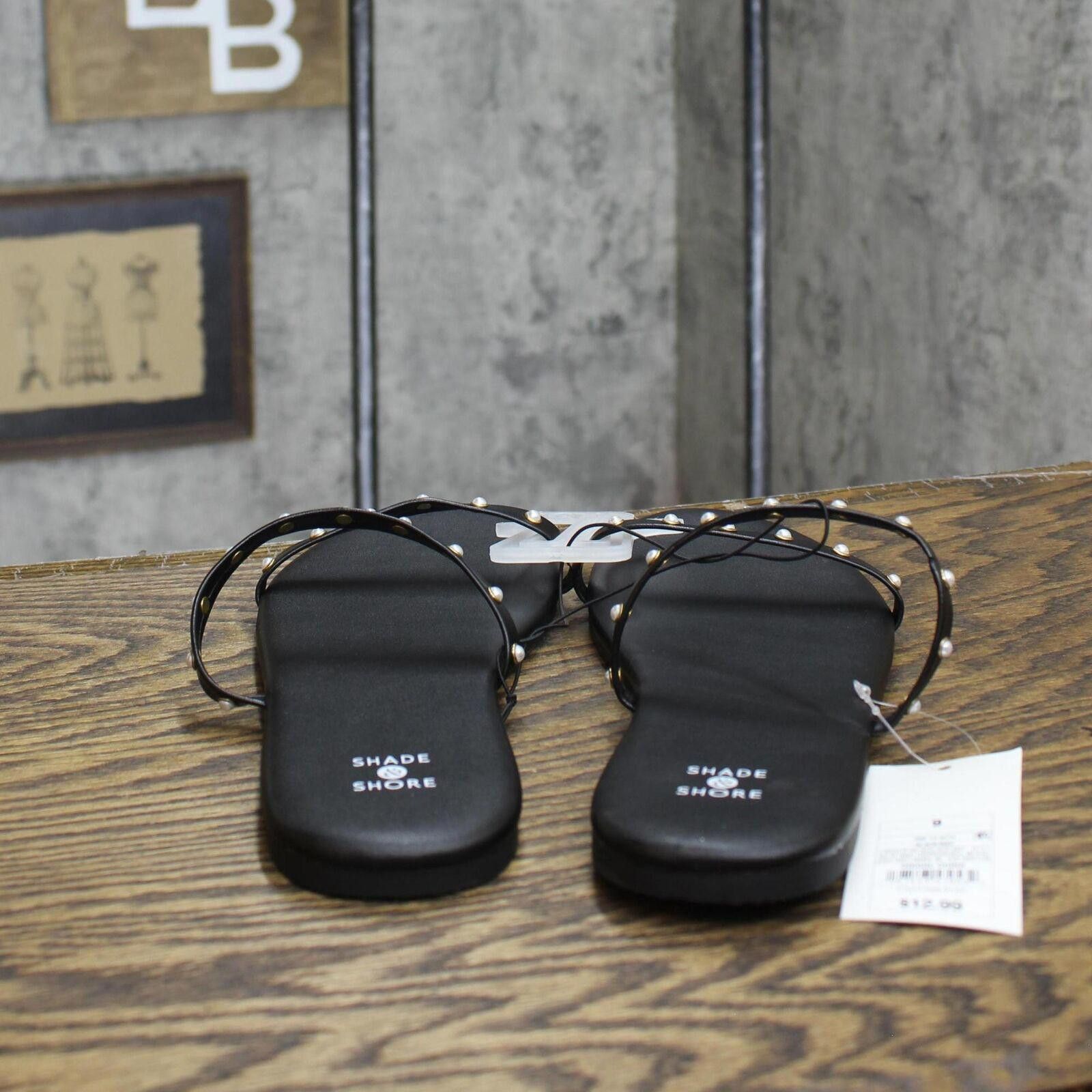 Designer NWT Shade & Shore Indi Slide Sandals 89255336 Black 9M 9 M Size US 9 / IT 39 - 4 Thumbnail