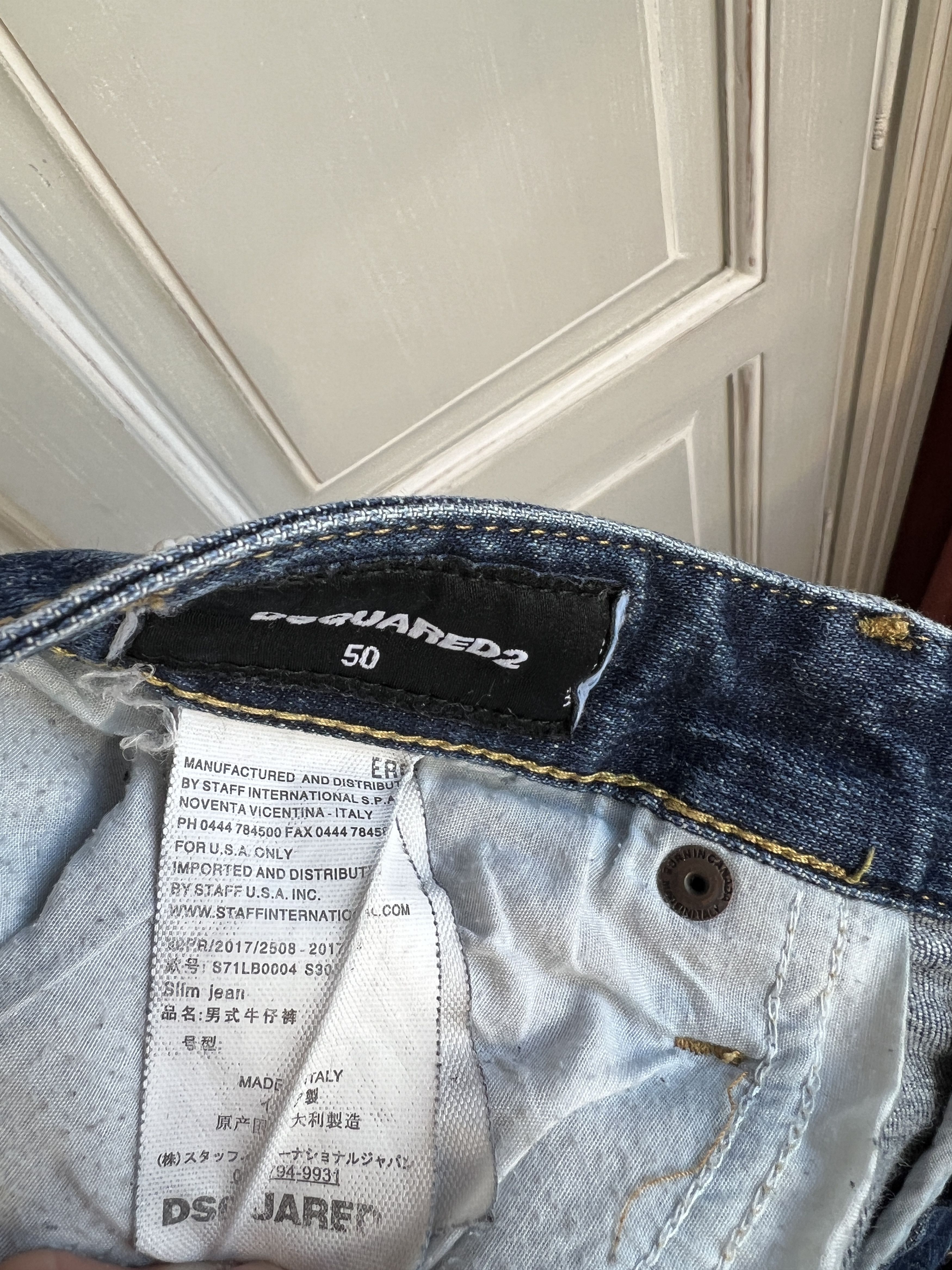 Dsquared2 DSQUARED2 JEANS OVERPRINTED DENIM JEANS SIZE 50 Size US 34 / EU 50 - 11 Thumbnail