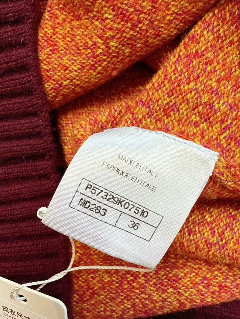Chanel Chanel Orange and purple round-neck long-sleeved knitwear Size XS / US 0-2 / IT 36-38 - 6 Thumbnail