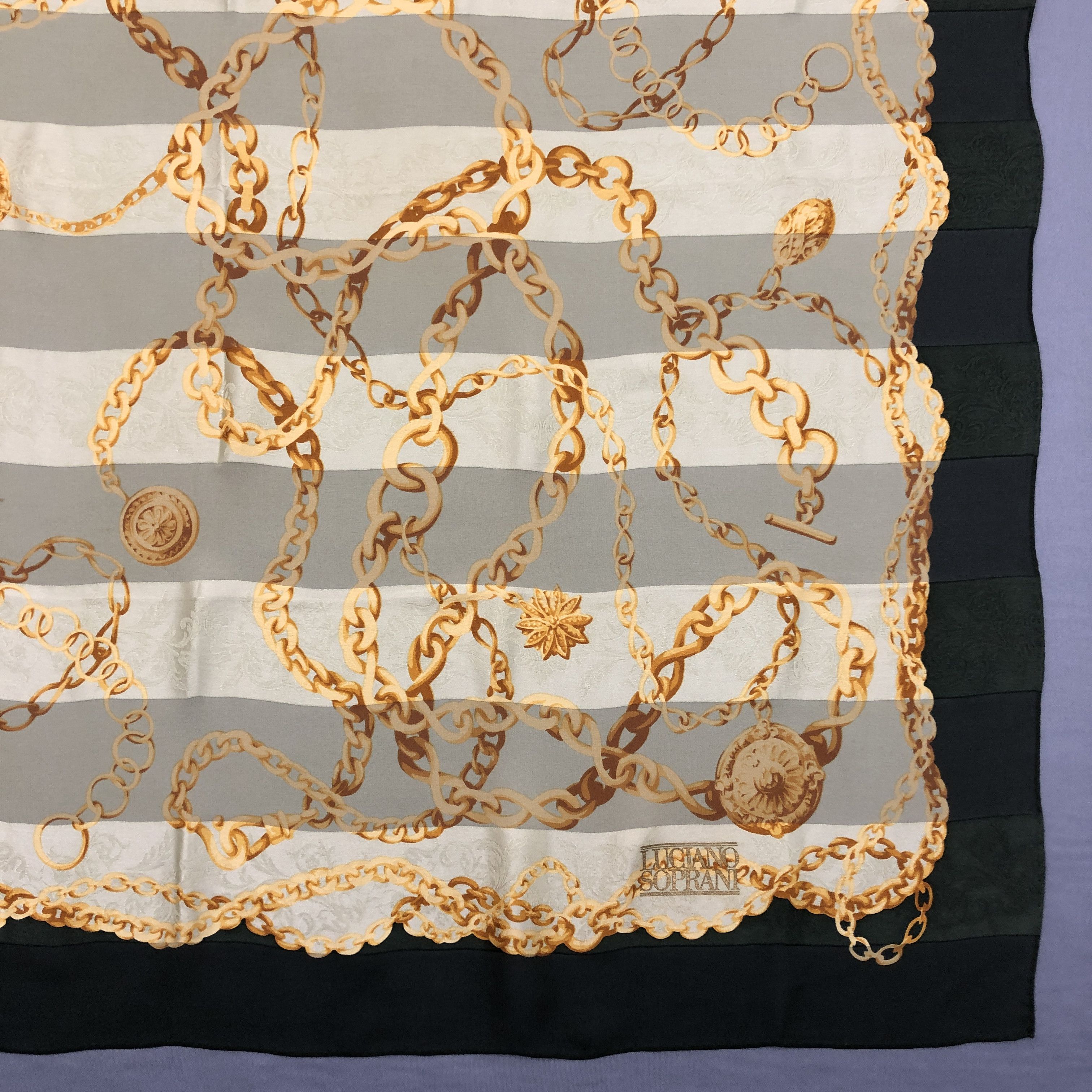 Designer × Other × Vintage Vintage Luciano Soprani SILK Scarf Twill Stole Wraps Scarves Size ONE SIZE - 11 Thumbnail