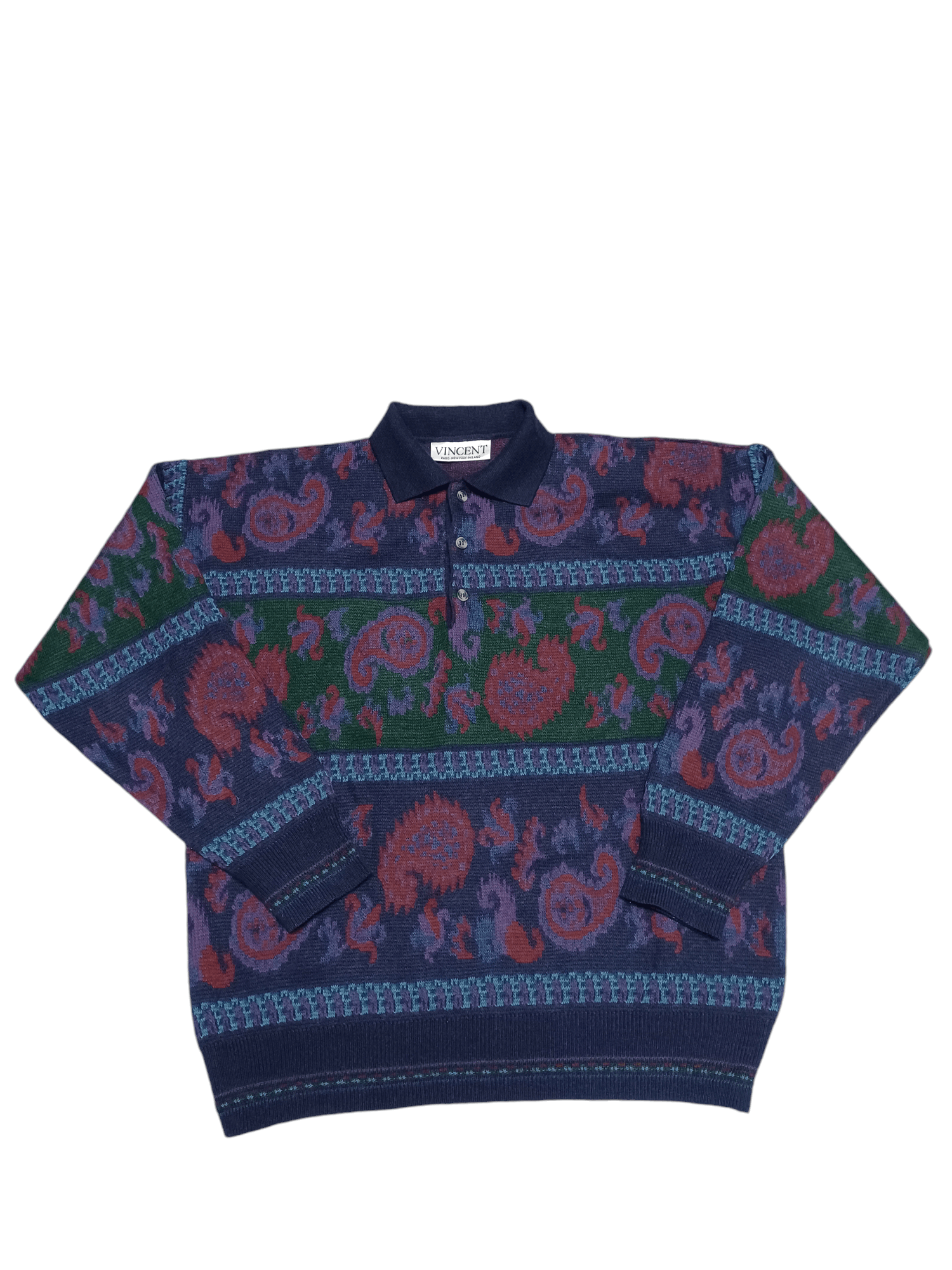 Other MADE IN ITALY 90S VINTAGE COOGI STYLE OLDMONEY 1/3 SWEATER Size US L / EU 52-54 / 3 - 1 Thumbnail