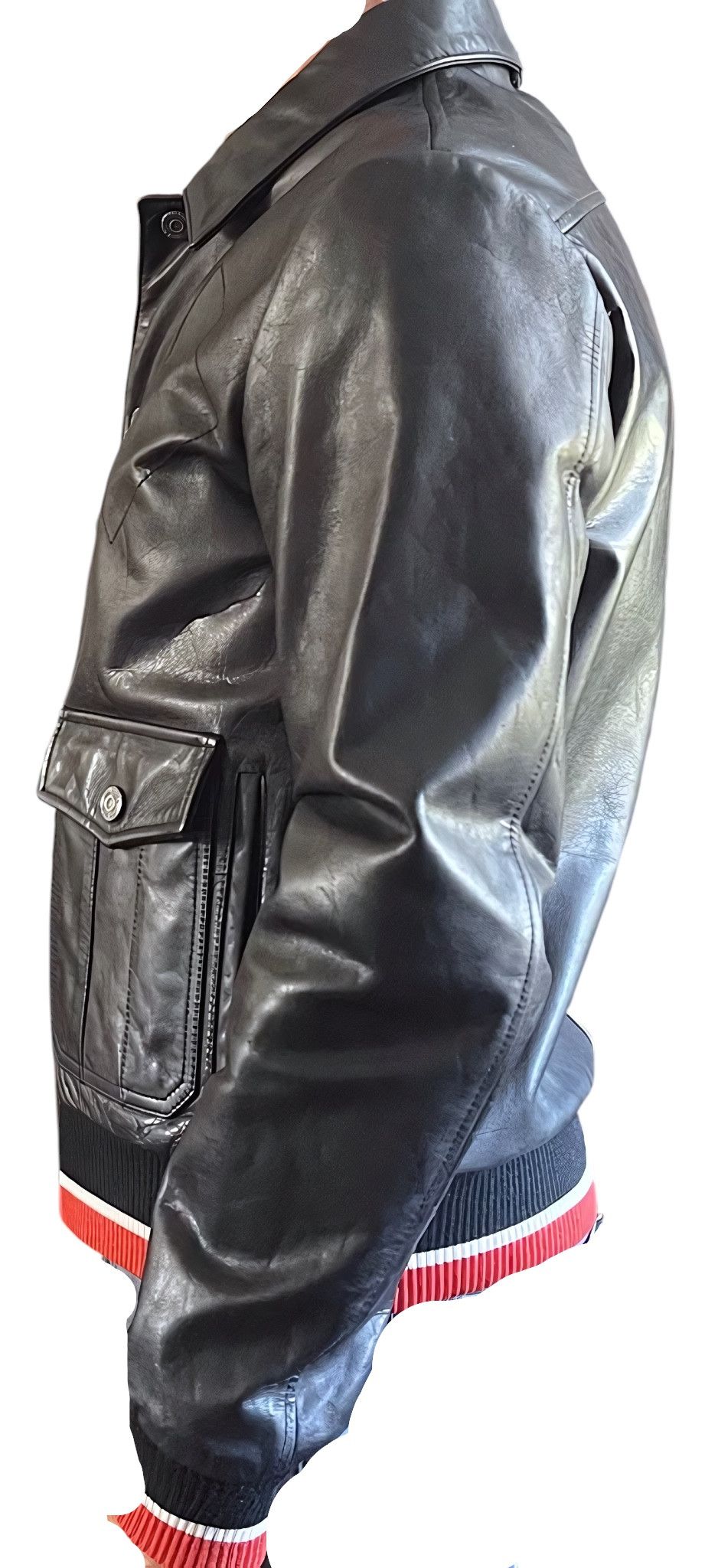 Roberto Cavalli CALFSKIN LEATHER JACKET Size US S / EU 44-46 / 1 - 2 Thumbnail