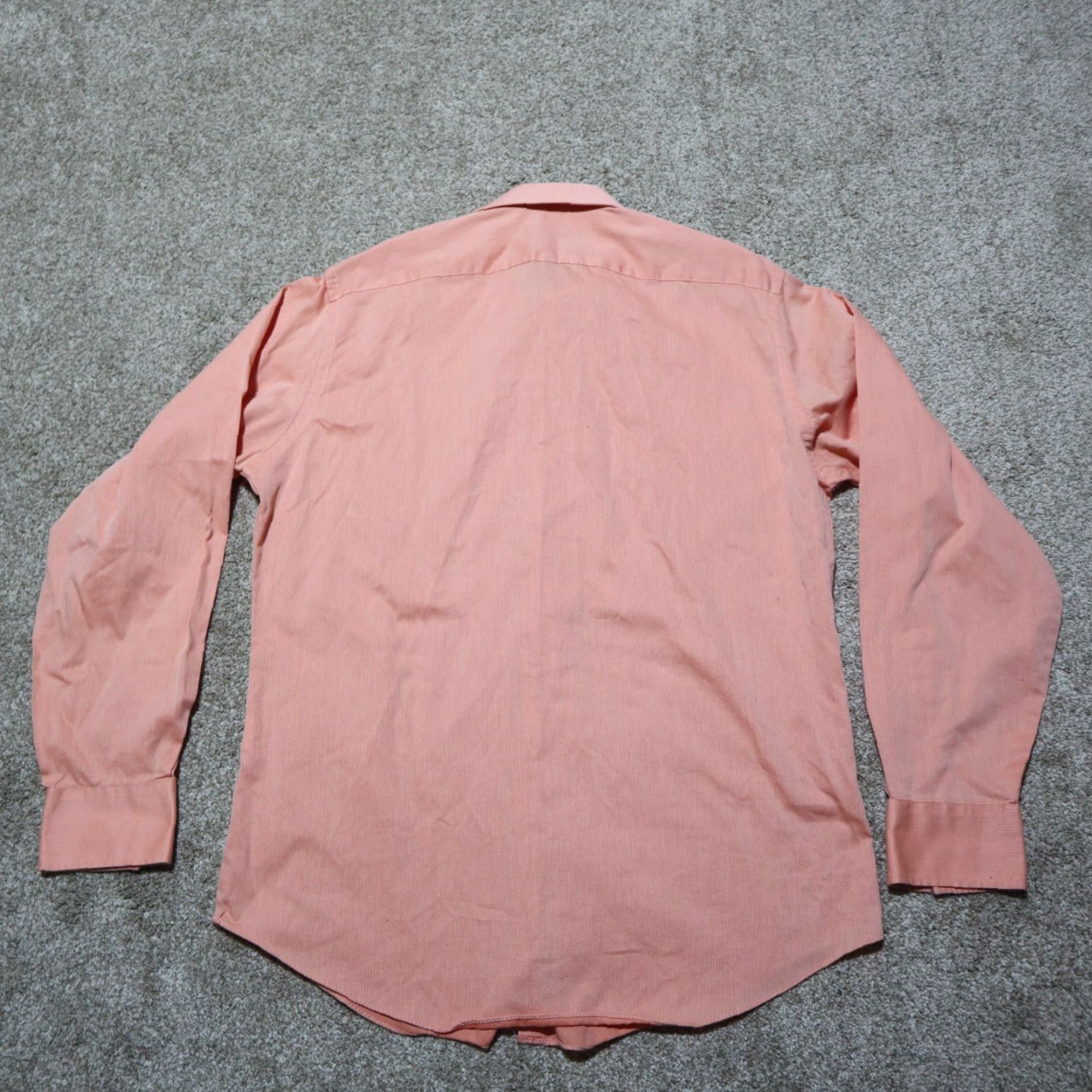 Geoffrey Beene Geoffrey Beene Shirt Mens 16 Salmon Pink Button-Down Long Sleeve Classic Fitted Cotton Blend Dress Shirt 2 Ply No Iron Size 16 34 / 35 Size US L / EU 52-54 / 3 - 8 Thumbnail