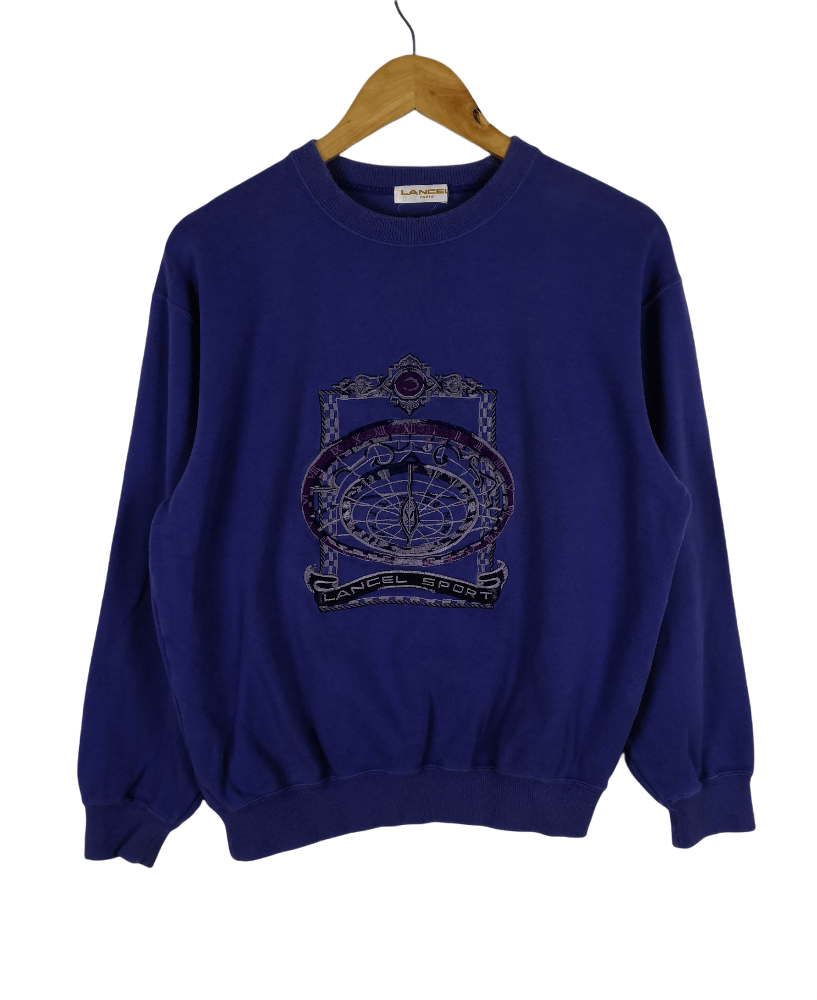 Vintage 90s Lancel Sweatshirt Embroidery Big Logo