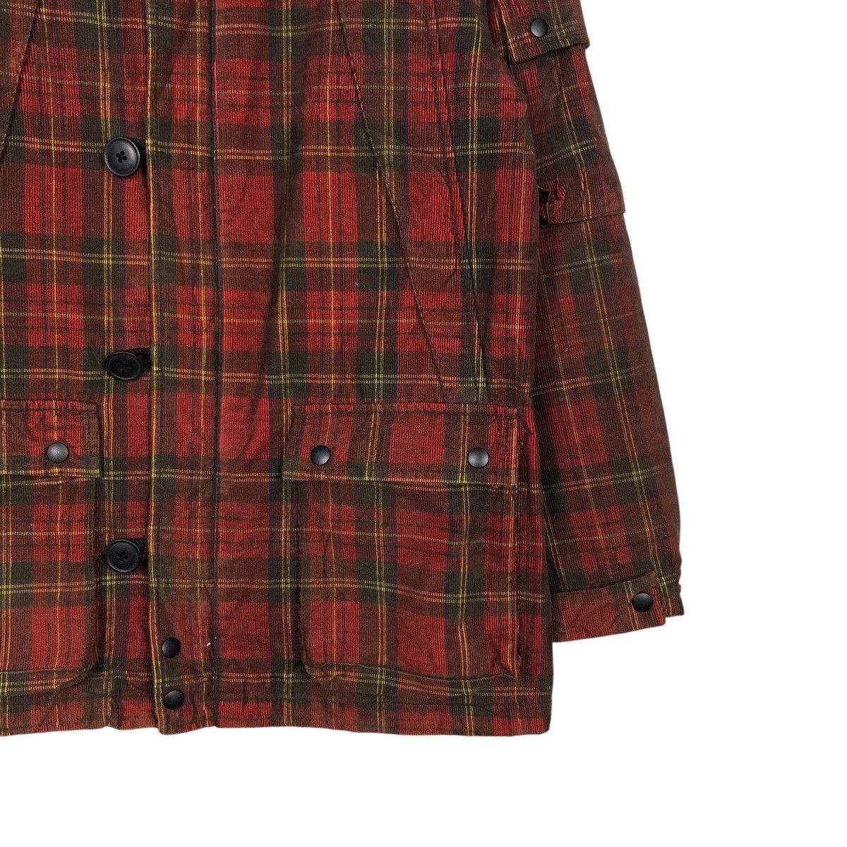 Japanese Brand 📌Vintage Biker Jacket Hiromichi Nalano Tartan Fur Hoodie Size US L / EU 52-54 / 3 - 6 Thumbnail