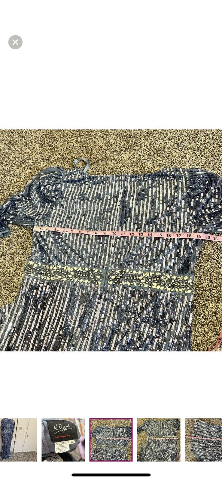 Mac Duggal Mac duggal long sleeved sequin formal gown size 16 Size XXL / US 16-18 / IT 52-54 - 14 Thumbnail