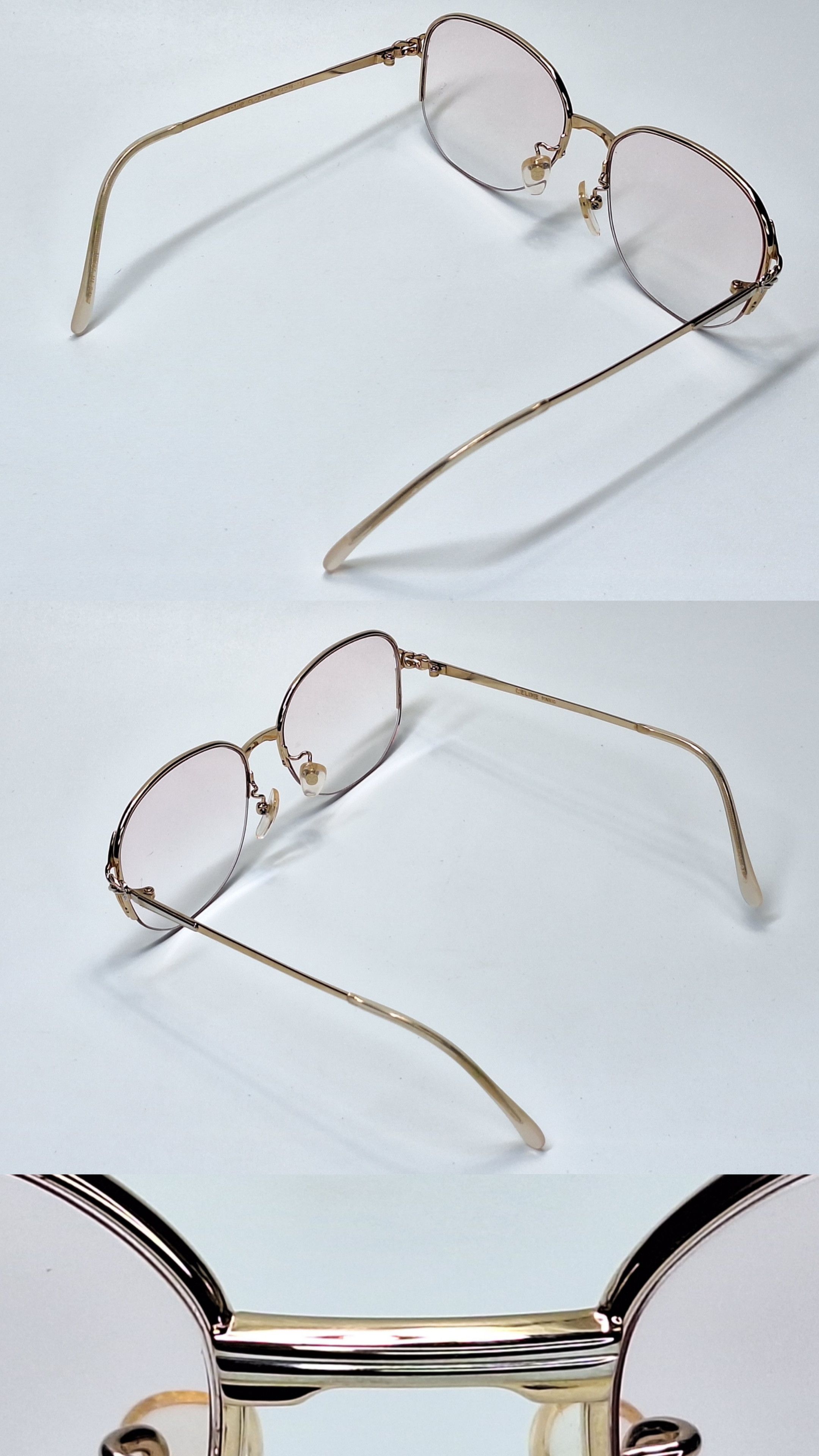 Celine CELINE CL-271 B P-Titanium Half-Rimless Eyeglasses Vintage Size ONE SIZE - 7 Thumbnail