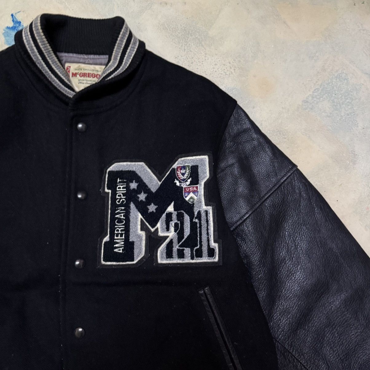 McGregor Vintage Mcgregor Leather Sleeve Varsity Jacket Size US L / EU 52-54 / 3 - 5 Thumbnail