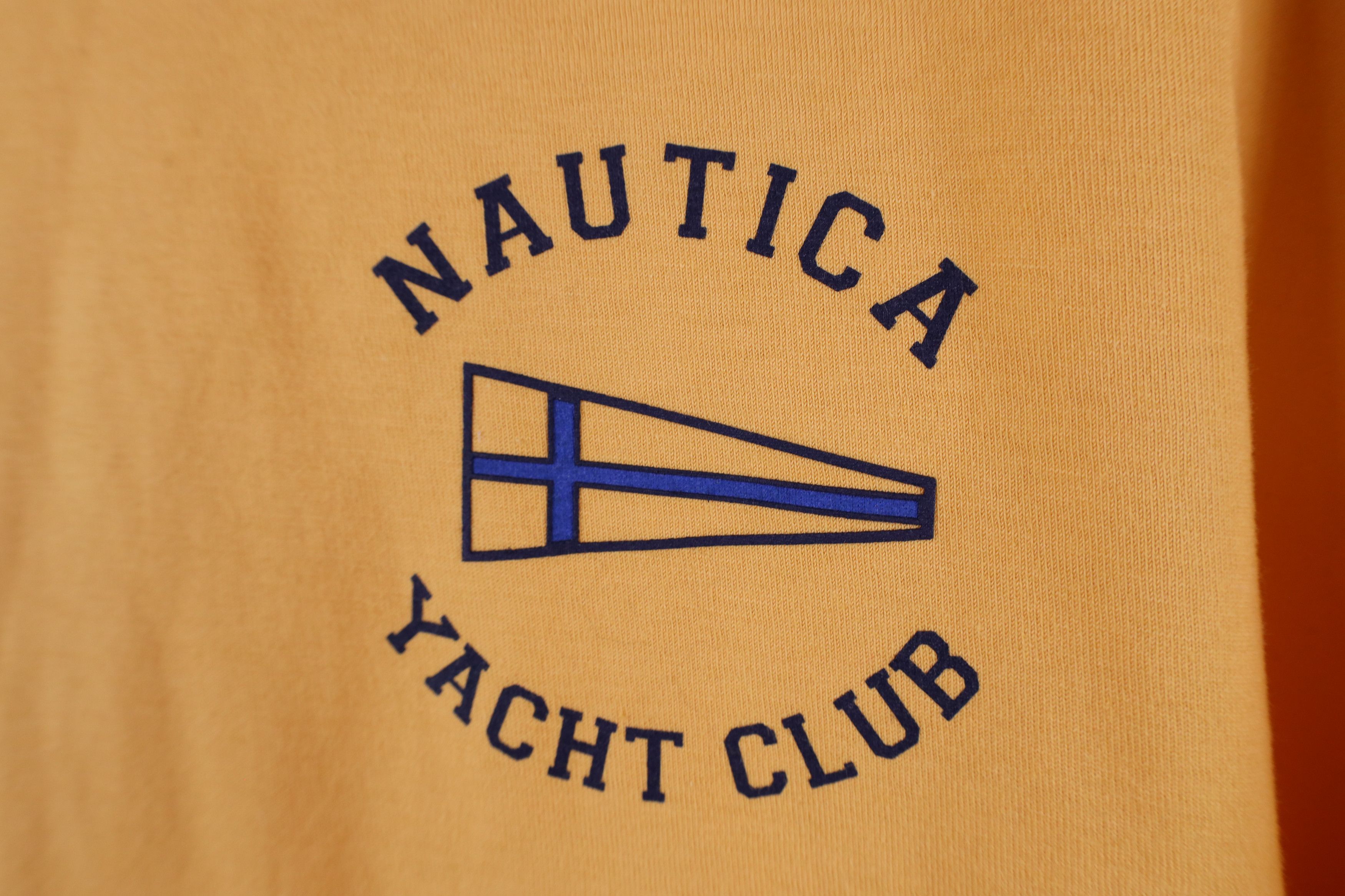 Nautica × Vintage Deadstock Vintage 90s Nautica Club Ringer T-Shirt Yellow Size US XL / EU 56 / 4 - 4 Thumbnail