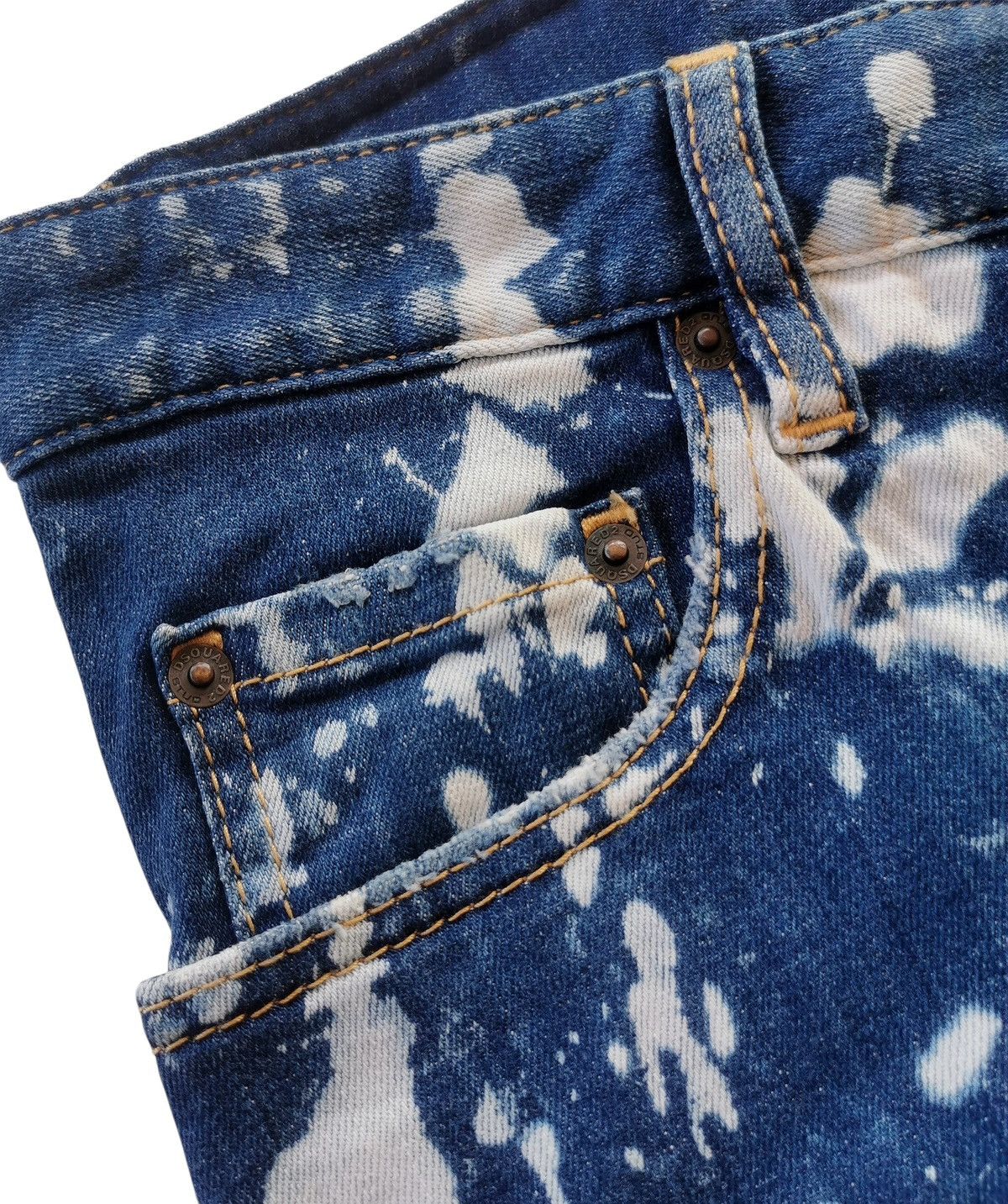 Dsquared2 Dsquared2 Splattered Denim Jeans Size US 32 / EU 48 - 8 Thumbnail