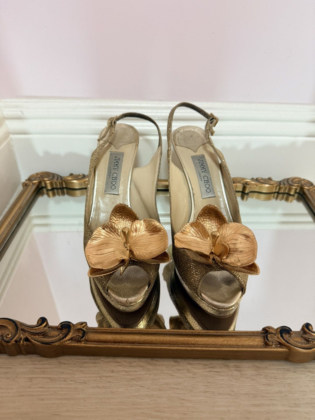 Jimmy Choo Jimmy Choo sandals shoes butterfly orchid 9.5 US 39.5 Y2K Size US 9.5 / IT 39.5 - 2 Thumbnail