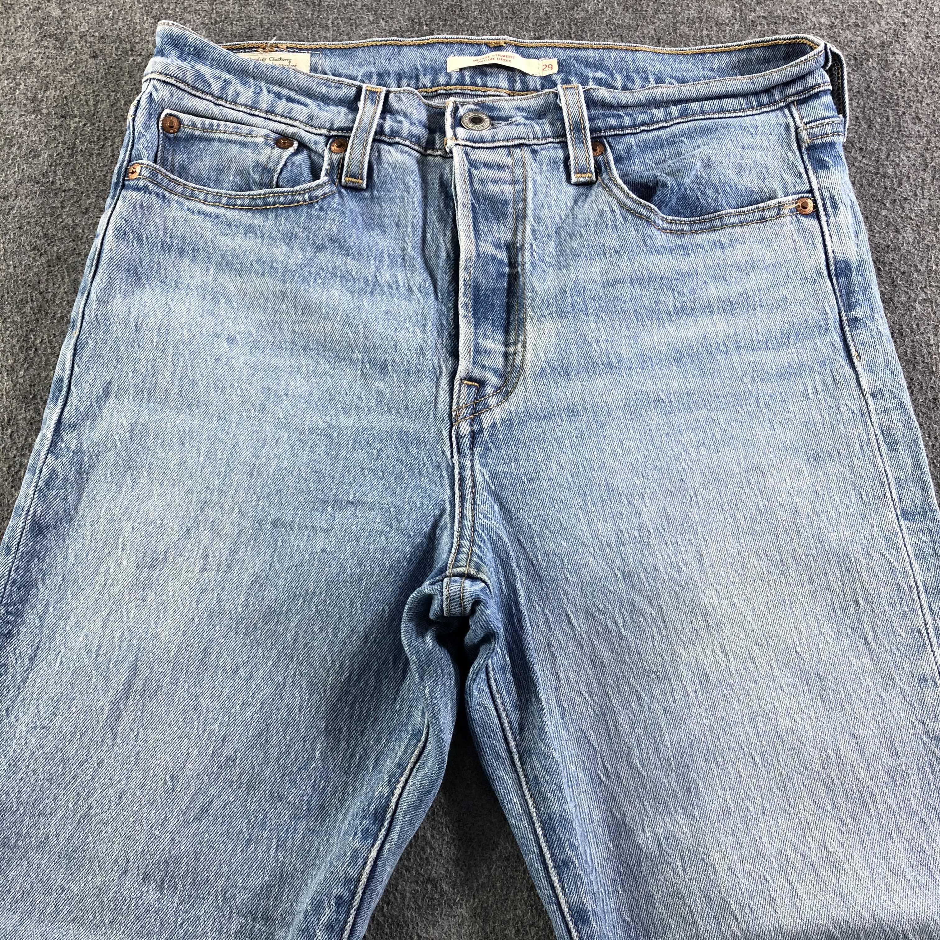 Levi's Vintage Blue Wash Levis 501 Jeans-J3484 Size 30" / US 8 / IT 44 - 3 Thumbnail