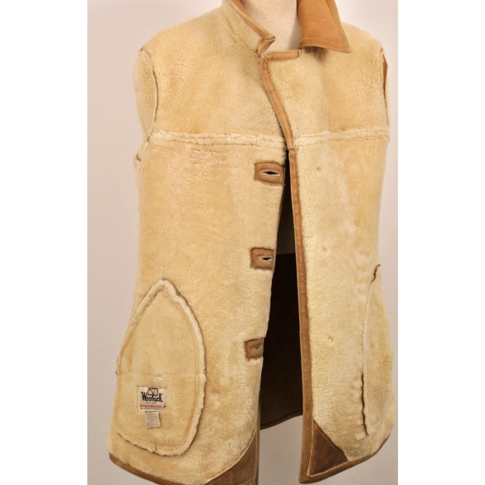 Vintage Woolrich VTG 1970s Leather Coat / Shearling Coat Size 42 Men’s Brown Woolrich 70s Leather Shearling Coat Mens Small Coat Size US XS / EU 42 / 0 - 4 Thumbnail
