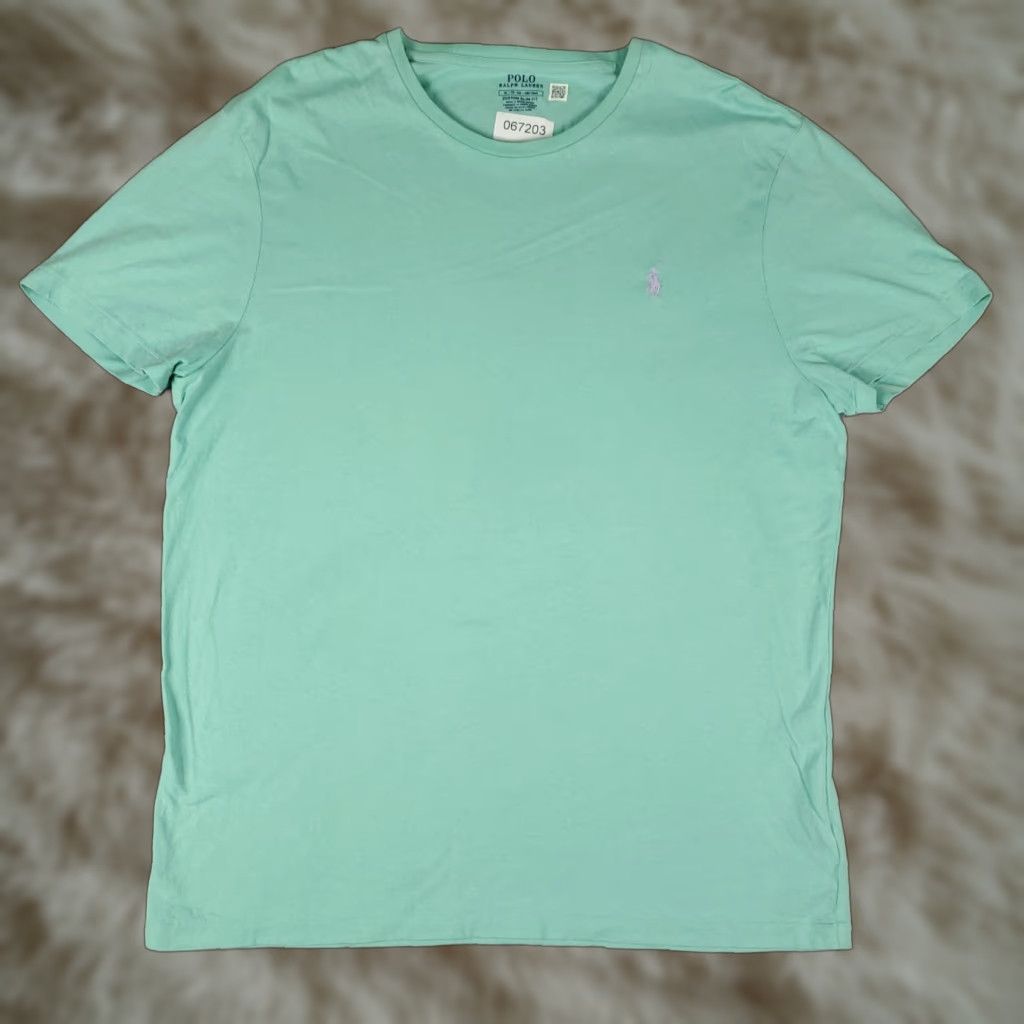 Ralph Lauren Polo Ralph Lauren T Shirt Mens XL Mint Green Pony Short Sleeve Polo Ralph Lauren T Shirt Mens XL Green Mint Short Sleeve Crest Pony Logo Classic Size US XL / EU 56 / 4 - 1 Thumbnail