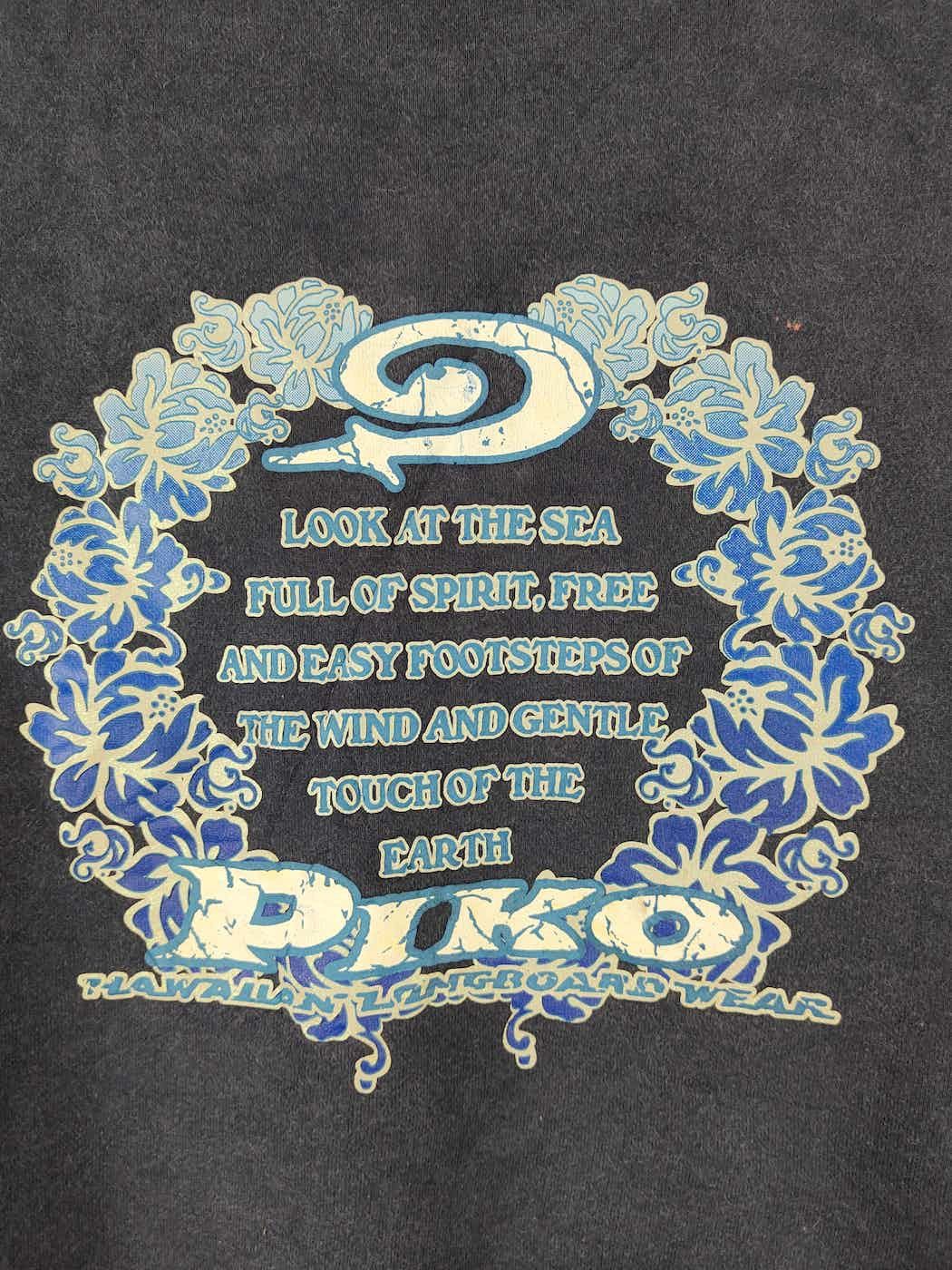 Japanese Brand × Vintage Piko vintage Dark Blue Faded Sweatshirts #S2288 Size US L / EU 52-54 / 3 - 6 Thumbnail