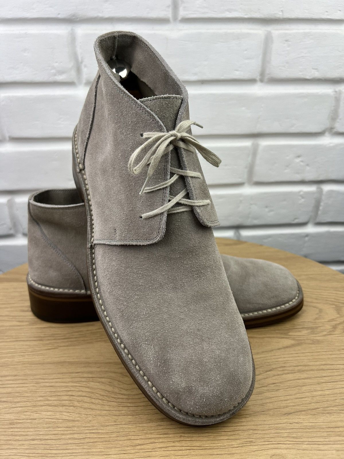 Jil Sander JIL SANDER Boots Suede Desert Shoes Lace Up Gray Men’s Size US 11 / EU 44 - 3 Thumbnail