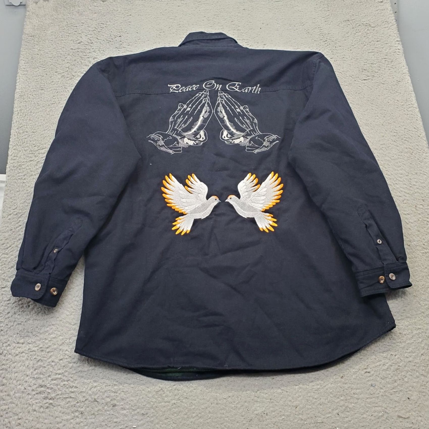 Vintage Vintage Lanesboro Mens XL Navy Shacket Jacket Size US XL / EU 56 / 4 - 2 Thumbnail