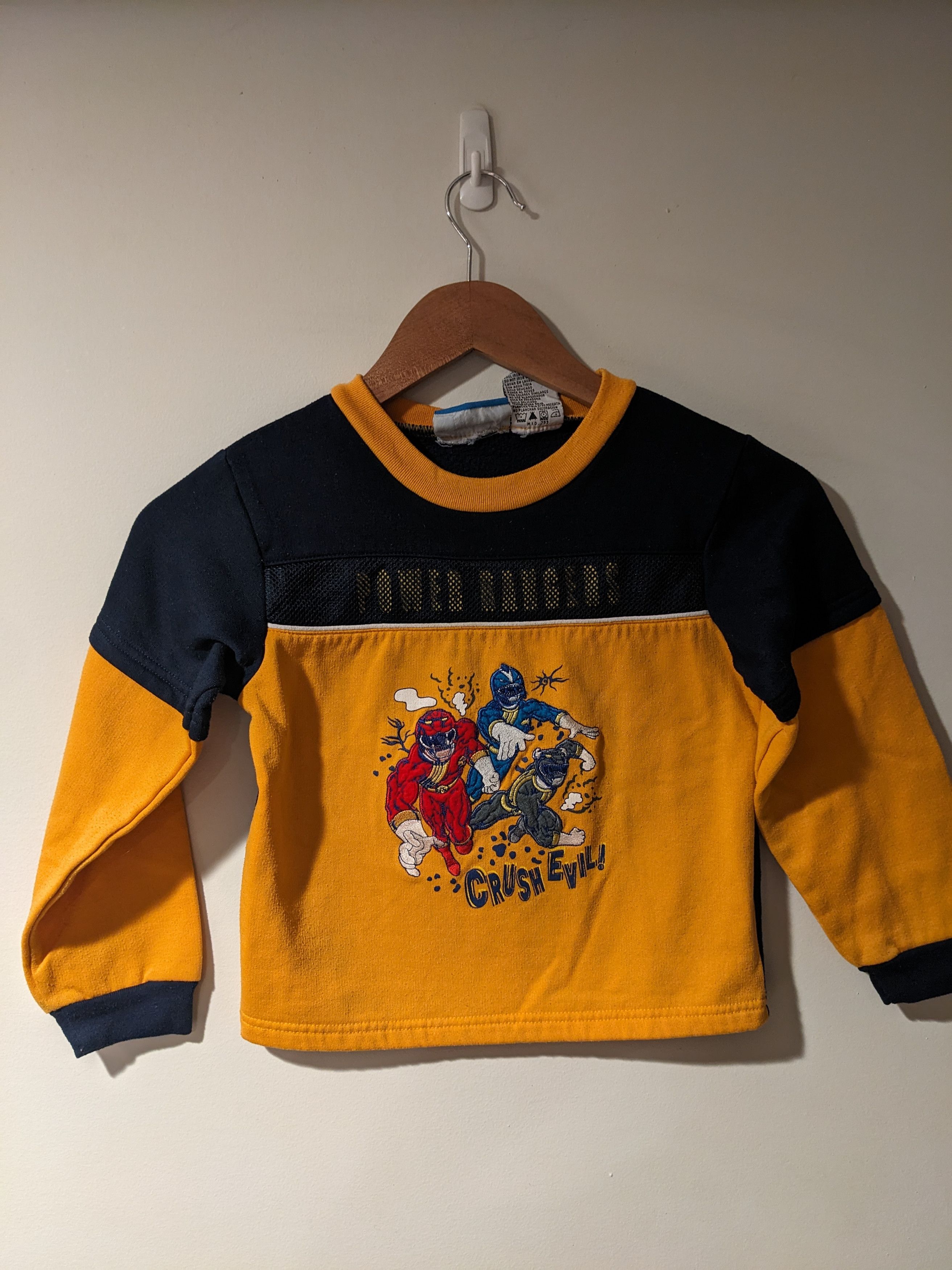 Cartoon Network × Vintage Vintage 2002 Power Rangers Crush Evil Size 7 Sweatshirt Size US M / EU 48-50 / 2 - 1 Thumbnail