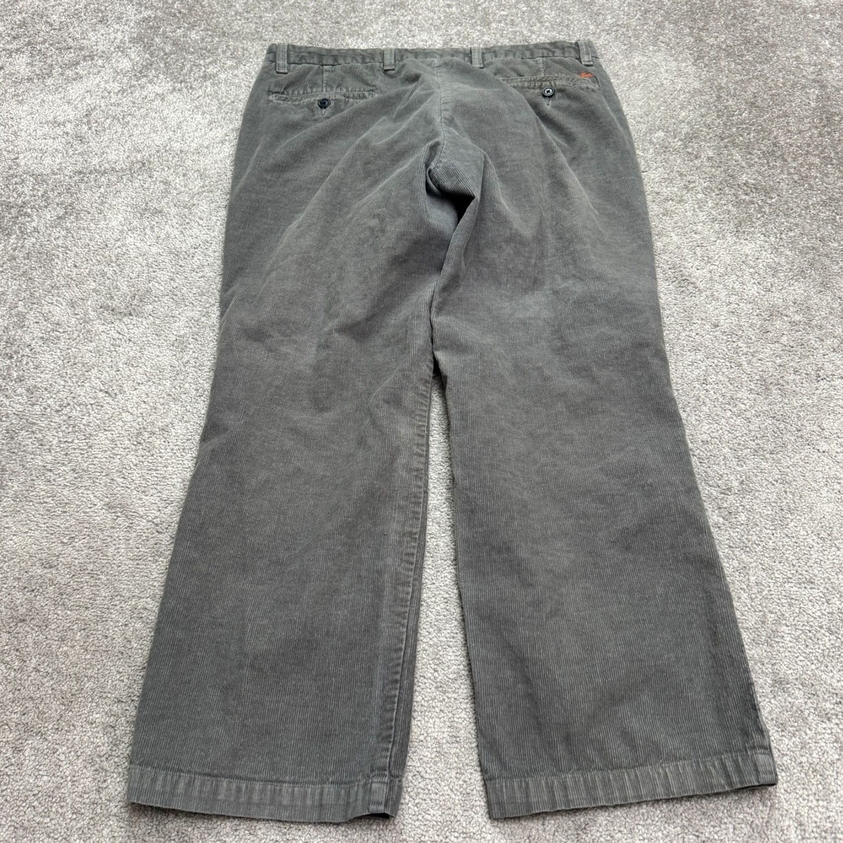 Dockers DOCKERS D3 Classic Corduroy Khaki Pants 36x29 Gray Cotton Straight Mens Size US 36 / EU 52 - 2 Thumbnail