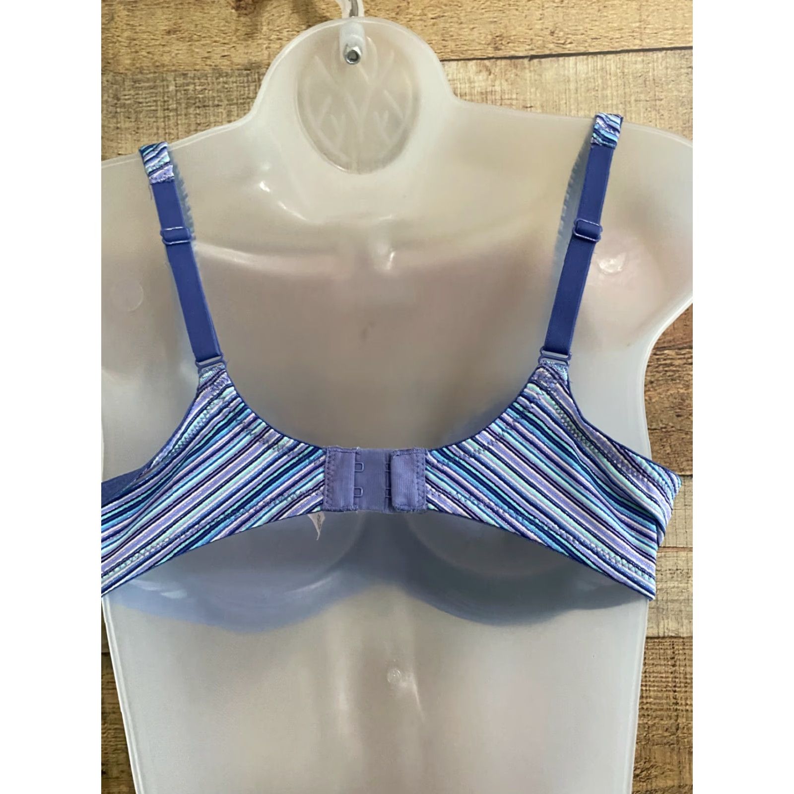 Victoria's Secret Victoria's Secret Blue Stripe Underwire Bra 36C Size ONE SIZE - 3 Thumbnail