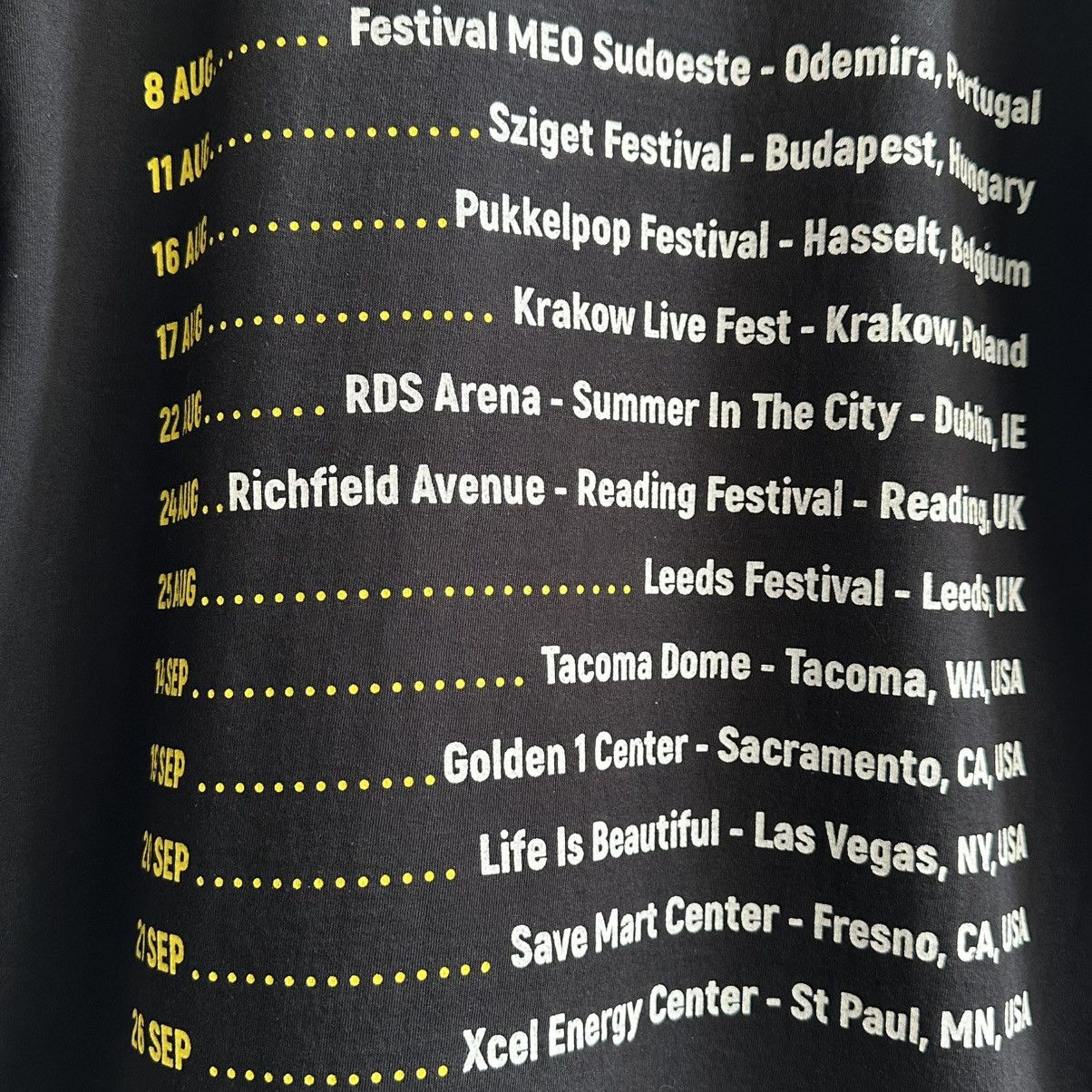 Rap Tees Post Malone Summer in the City Rap Tour Tee Size US M / EU 48-50 / 2 - 8 Thumbnail