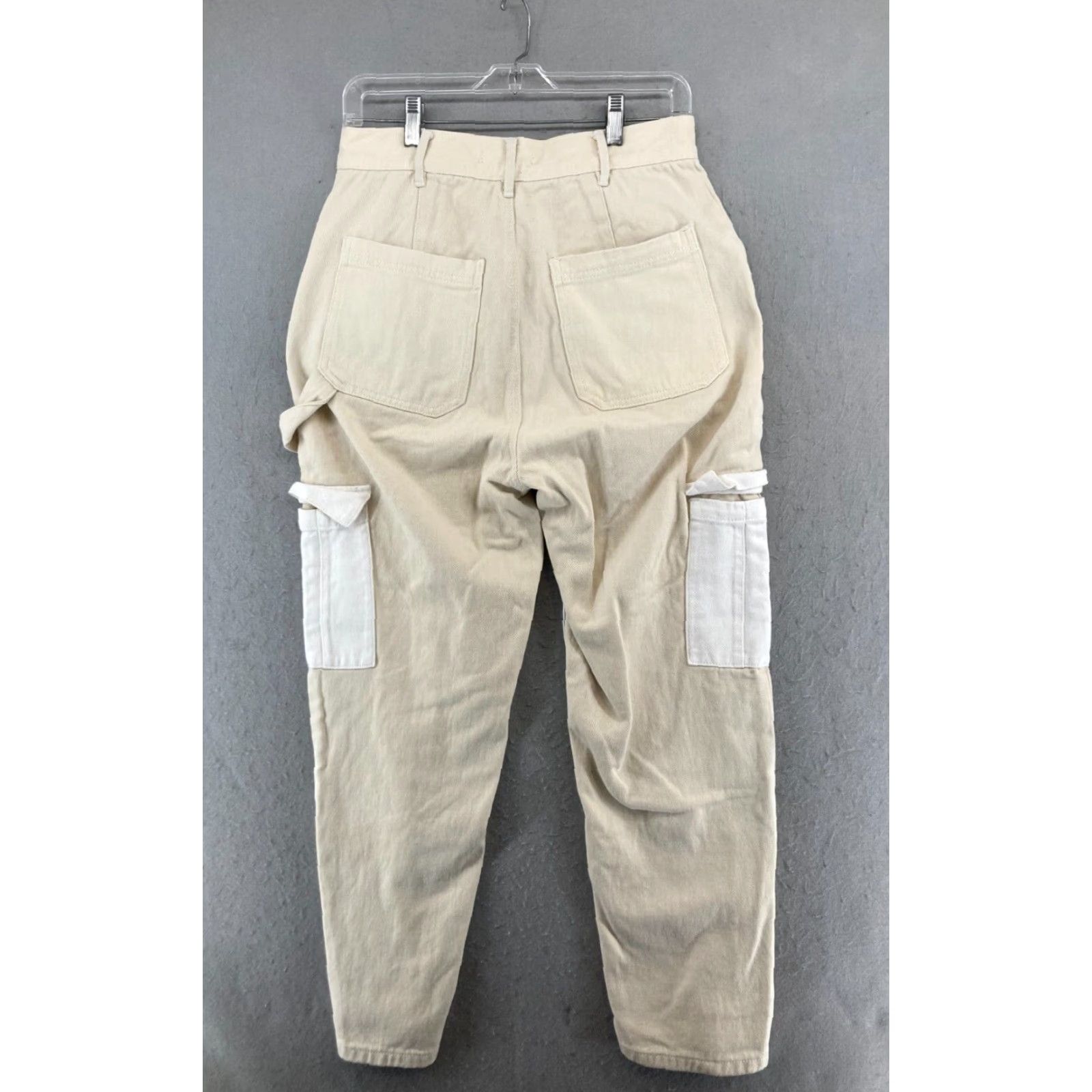 Pacsun PacSun Womens Jeans 28 Khaki Cargo 2 Tone Tapered Size 28" / US 6 / IT 42 - 7 Thumbnail