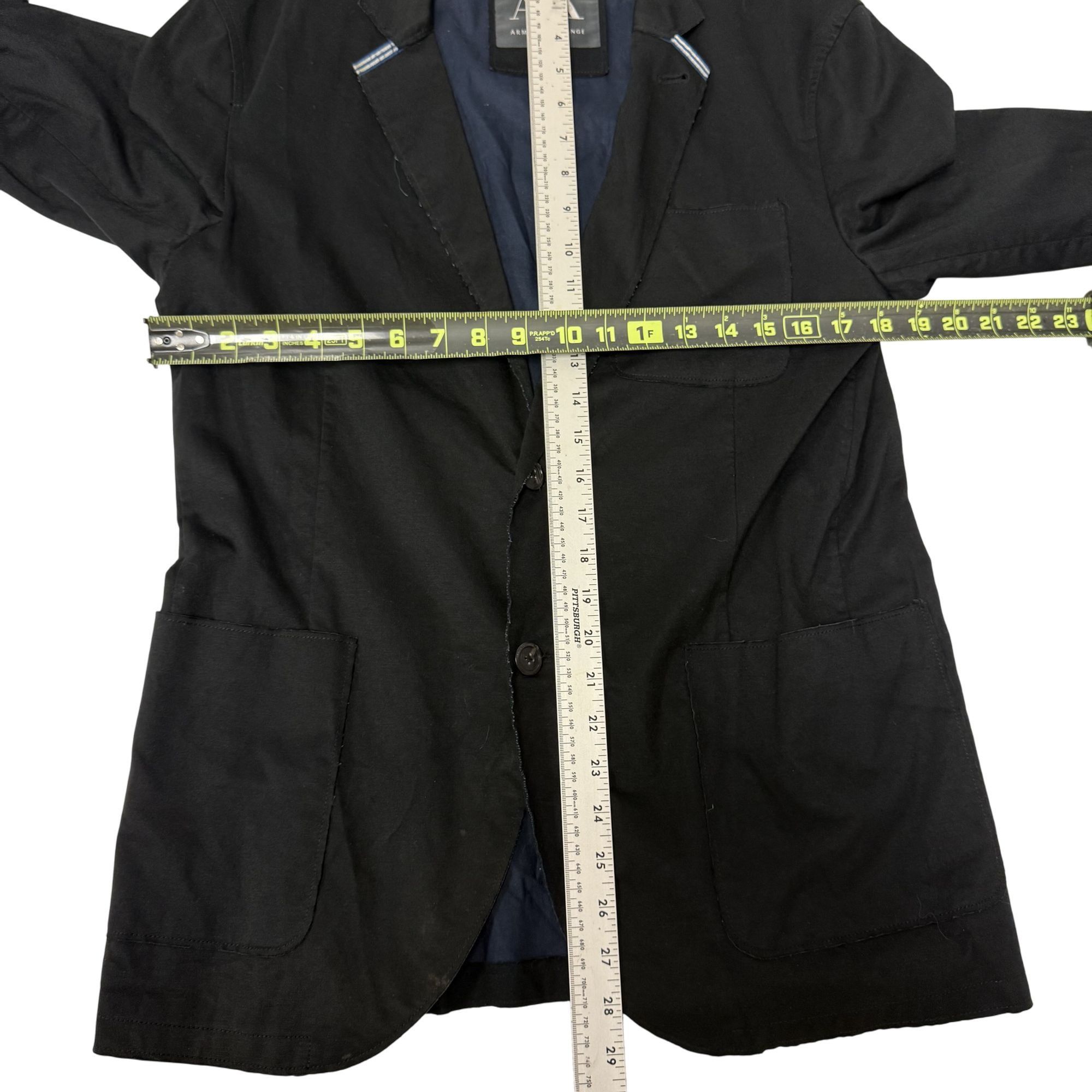 Giorgio Armani Giorgio ARMANI Exchange BLACK Surgeon Cuff Sport Coat Size 36R - 7 Thumbnail