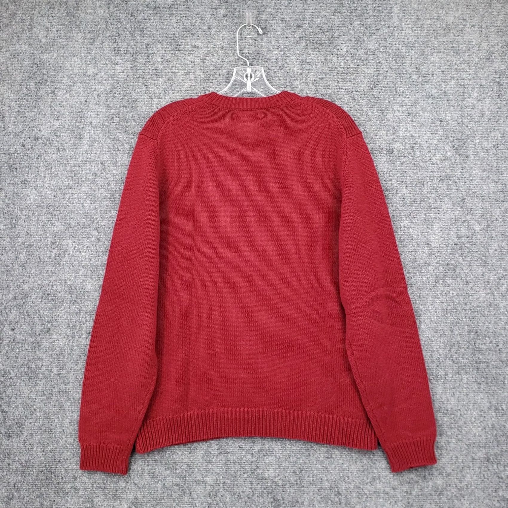 Eddie Bauer Eddie Bauer Sweater Mens M Medium Red Thermal Long Sleeve V Neck Pullover Knit Size US M / EU 48-50 / 2 - 2 Thumbnail