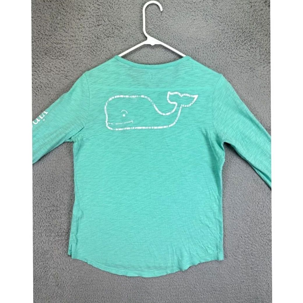 Vineyard Vines Vineyard Vines Shirt Womens XS Whale Long Sleeve Tee Cotton Ladies Green Logo 50 Chest 28 Length Vintage No Womens XS Size XS / US 0-2 / IT 36-38 - 2 Thumbnail