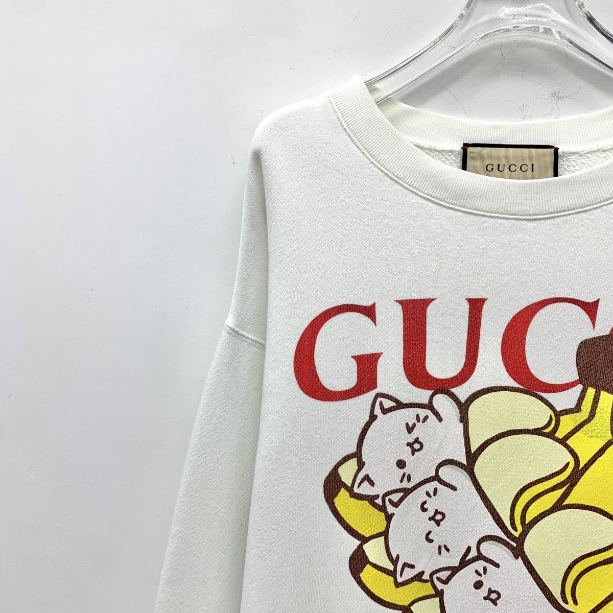 Gucci Gucci Cat & Banana Printed Long Sleeve Sweatshirt K26WX Size XS / US 0-2 / IT 36-38 - 3 Thumbnail
