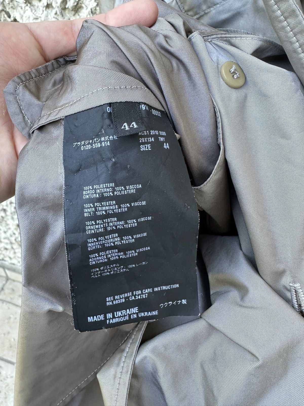 Prada Prada short lightweight trench coat blazer Size M / US 6-8 / IT 42-44 - 6 Thumbnail