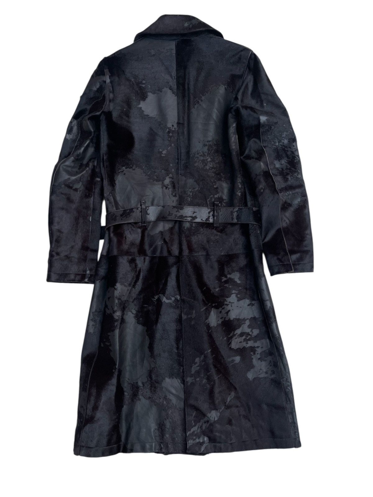 Neil Barrett Double-Breasted Leather Coat - Made in Italy