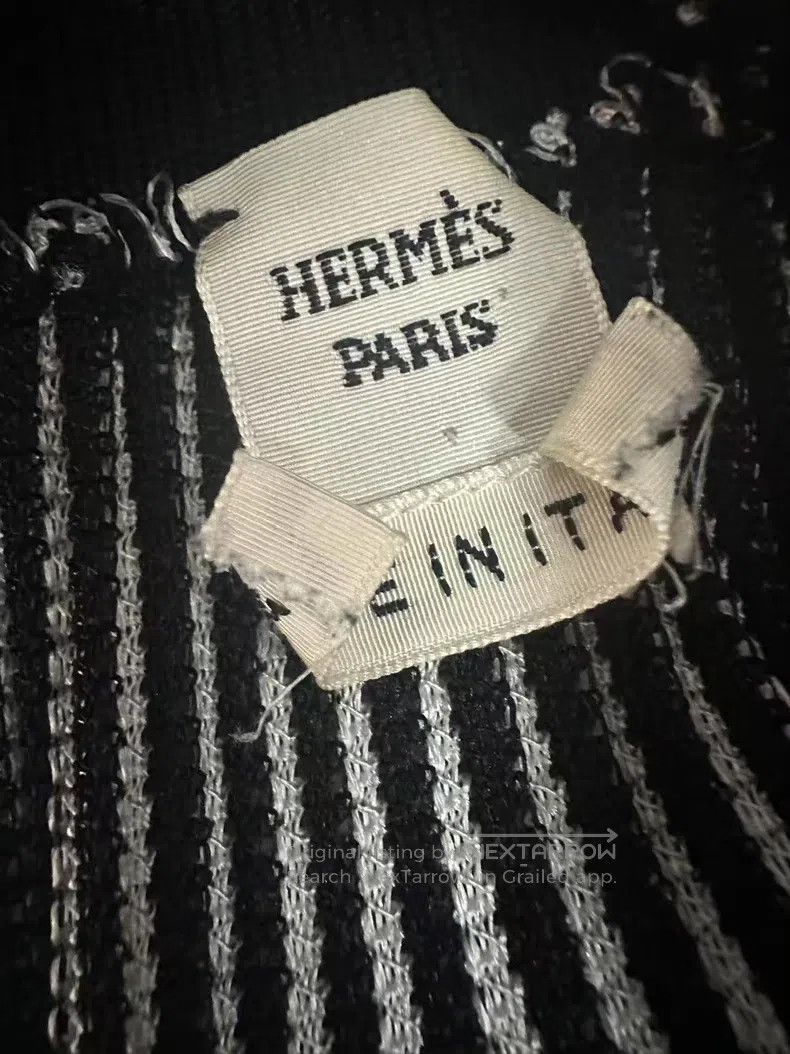 Hermes Hermes Black and white striped skirt Size 25" / US 0 / IT 36 - 2 Thumbnail