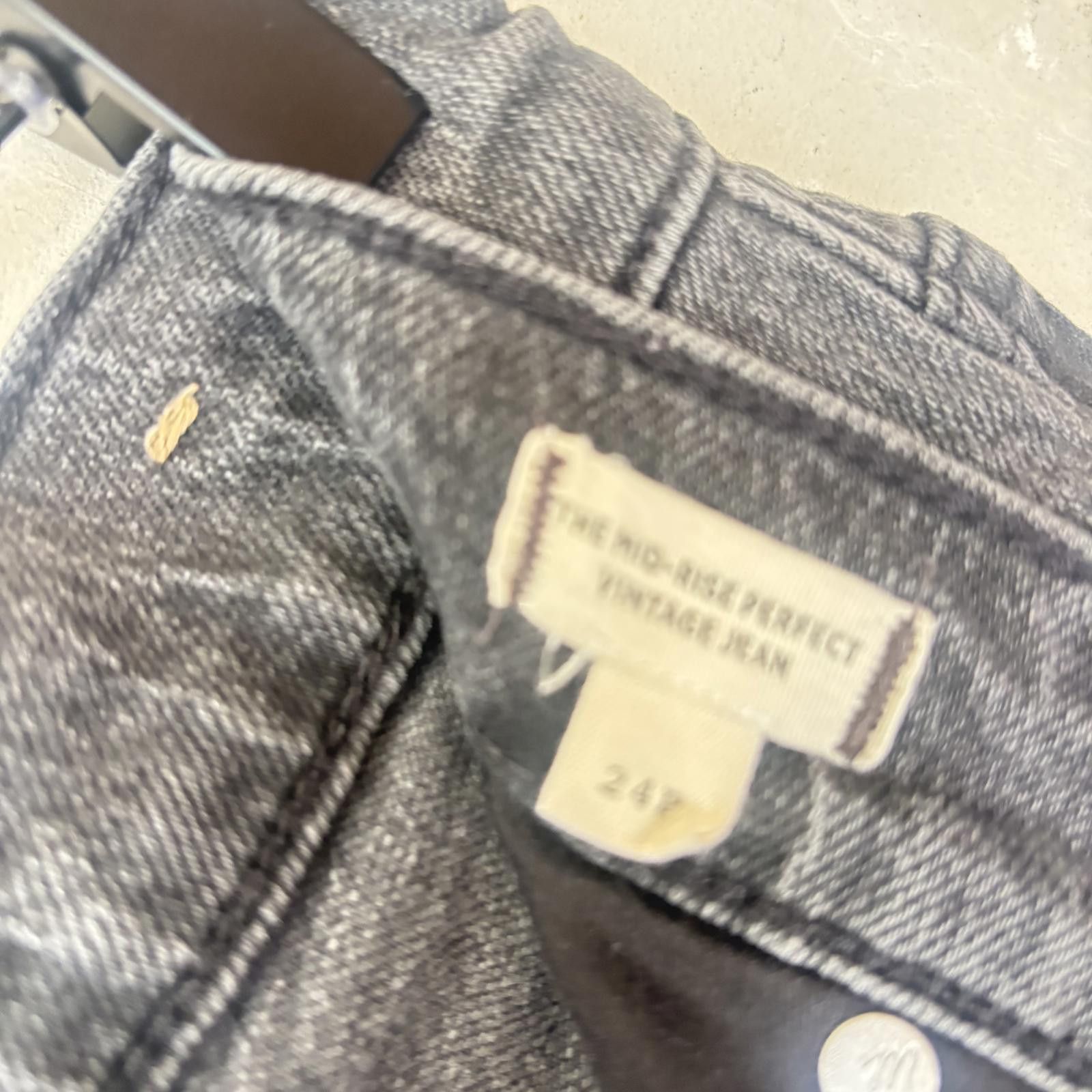Madewell Madewell Women's Black Denim Jeans - Classic Fit Size 24" / US 00 / IT 34 - 2 Thumbnail