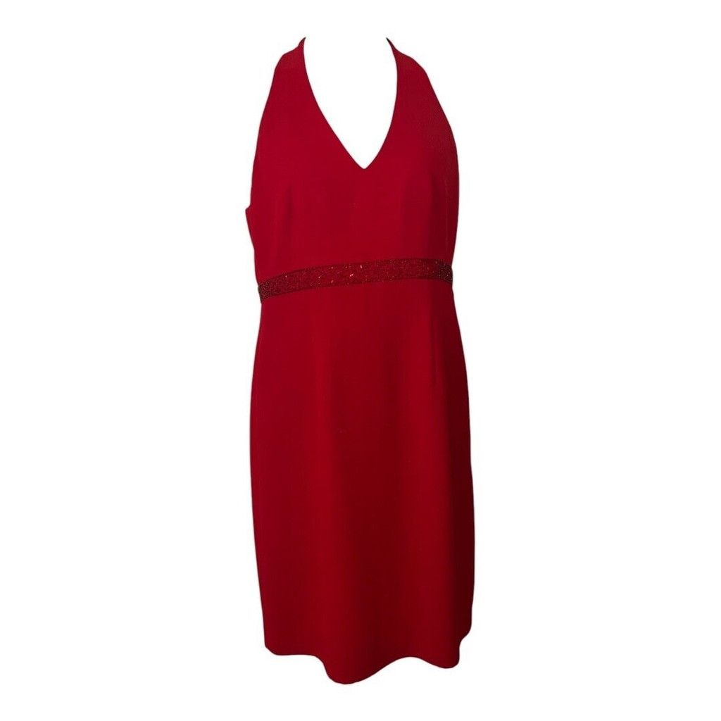 Donna Morgan Donna Morgan red beaded dress size 12 Size XL / US 12-14 / IT 48-50 - 1 Thumbnail